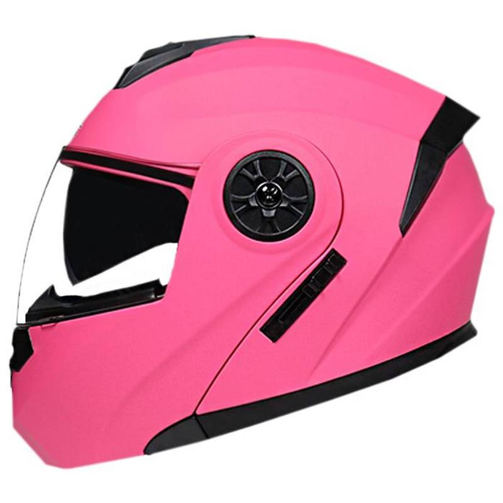 Casco Certificado DOT MXBDL-001-3 1Pza Rosa DOT Talla S Abatible Casco Motociclista BLDShinePink