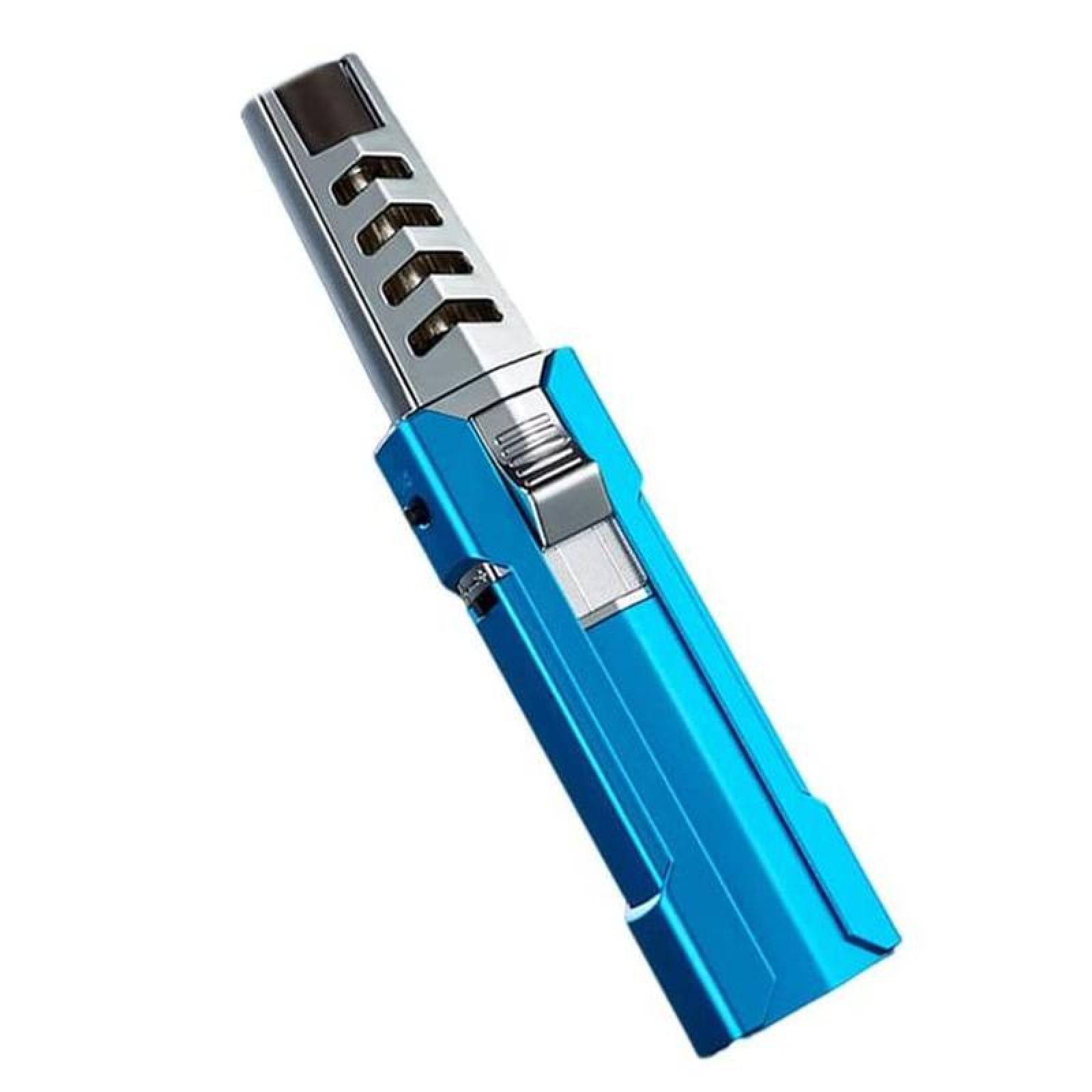 Encendedor Compacto Rellenable MXGRD-005-6 5 Pzas AzulPlata Recargable Metal Gas Butano, LighterProBlue