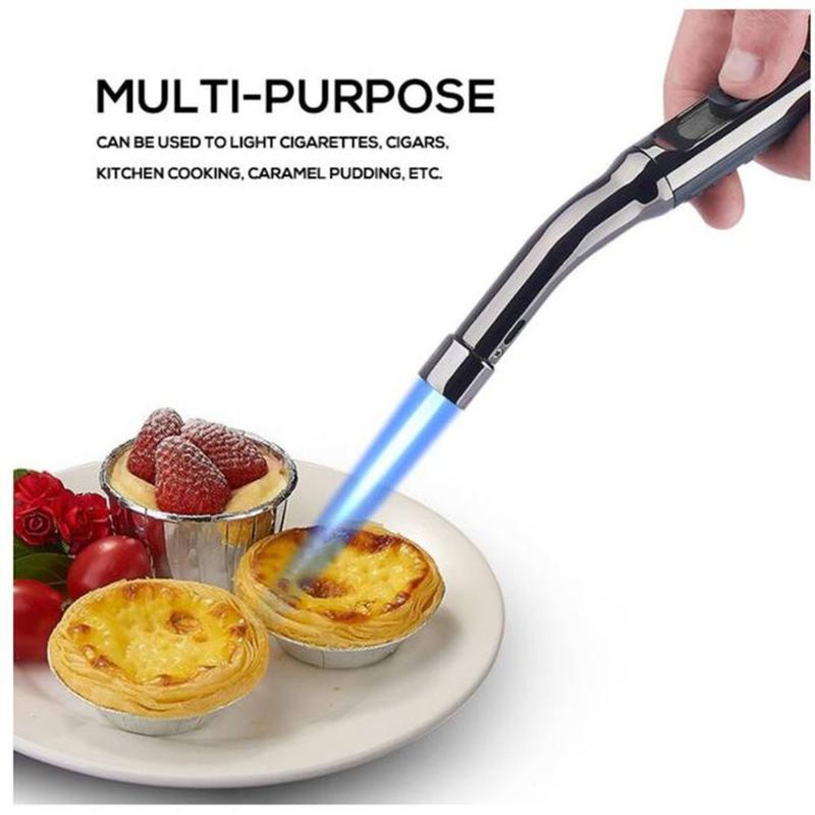 Mechero Encendedor para Velas MXHEH-005-5 5 Pzs Plata Recargable Metal Gas Butano, ChefTorch