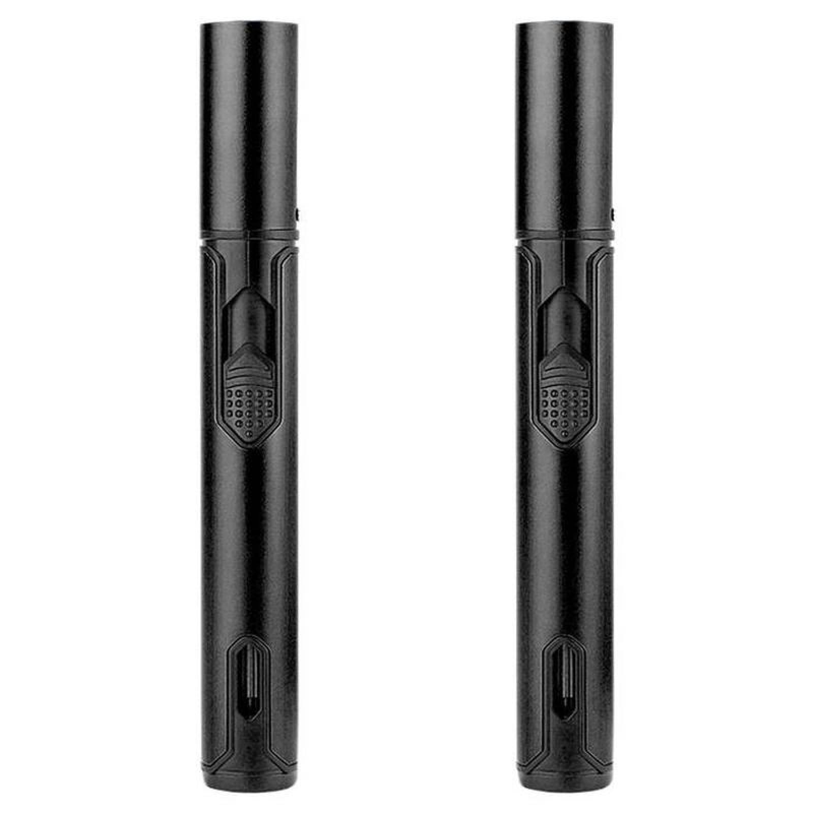 Lanzallamas Portatil MXKCK-002-3 2 Pzas Negro Recargable Metal Gas Butano, StickTorchBlack