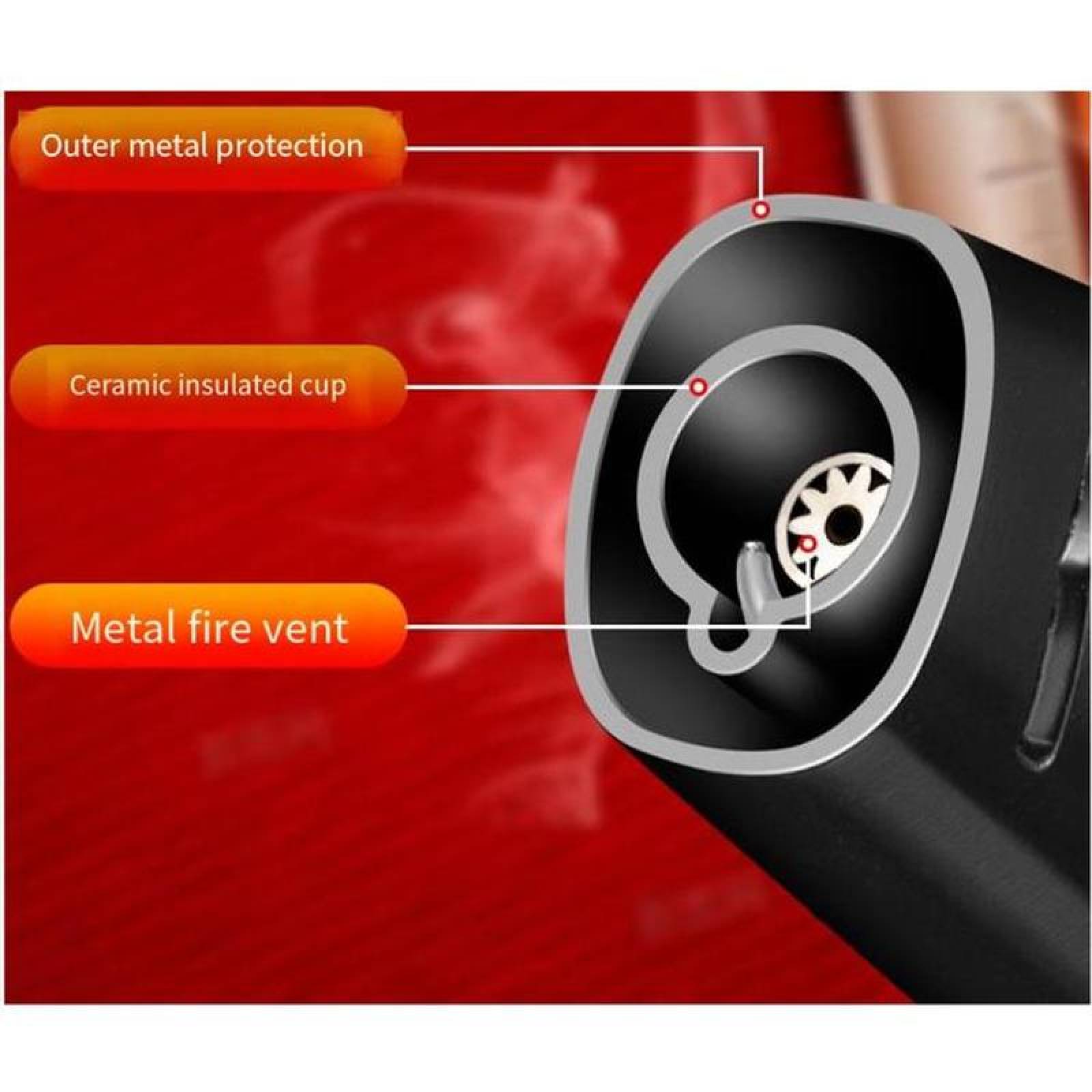 Mechero de Gas Butano Ligero MXOWY-004-5 4 Pzas Café Recargable Metal Gas Butano, TorchyBrown