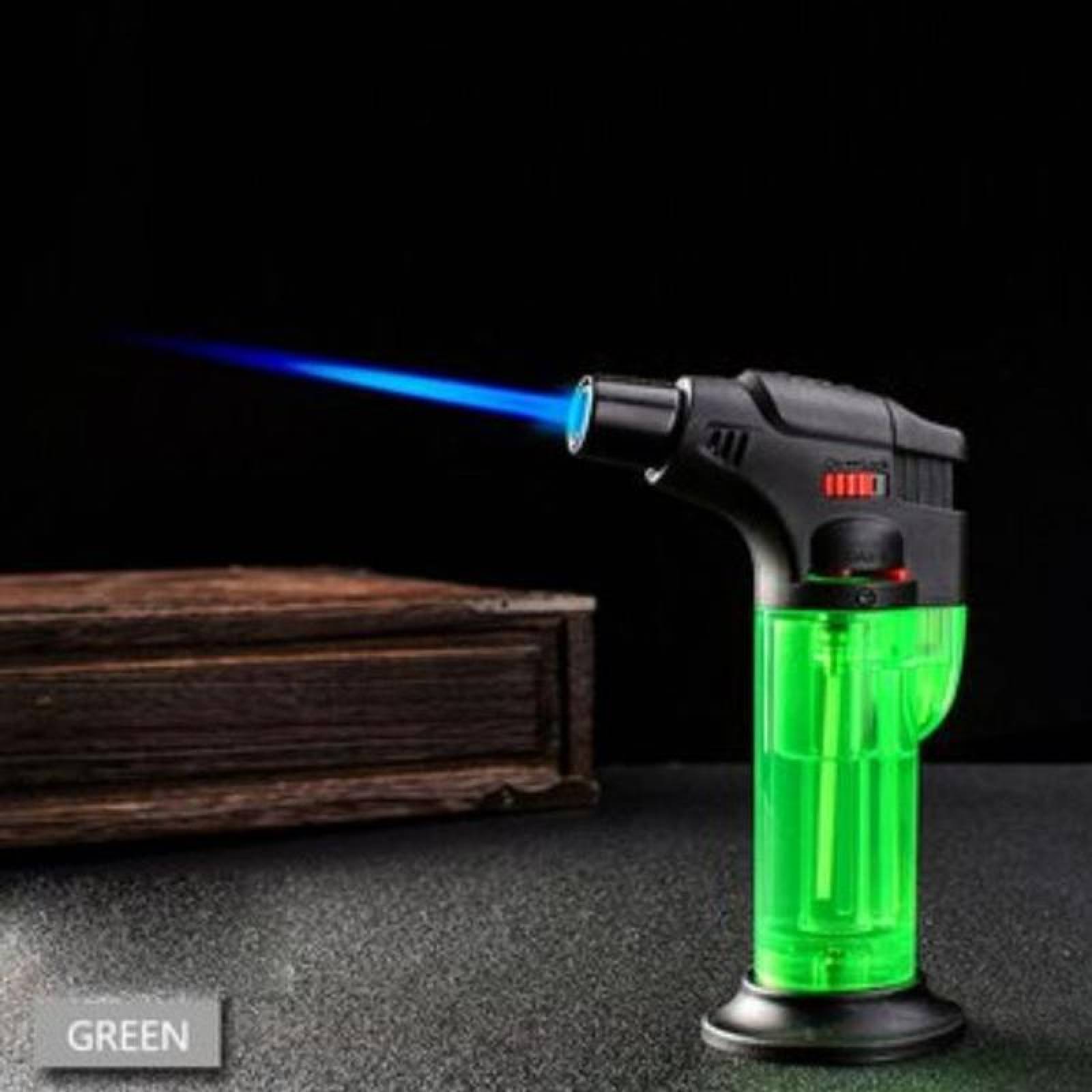 Mechero de Gas Butano Restaurantes MXUHT-011 1 Pza Verde Recargable Plástico Gas Butano TorchPro