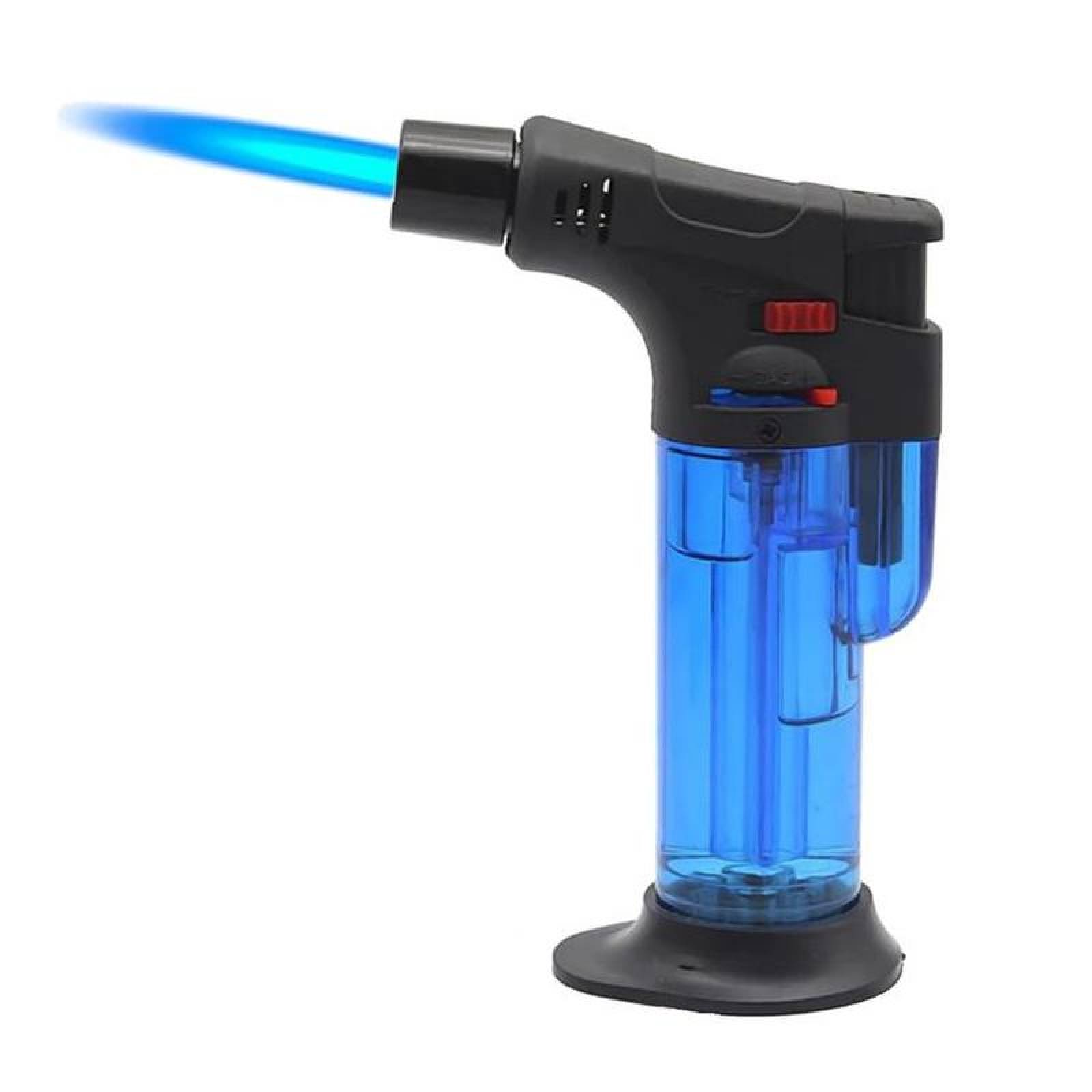 Mini Soplete de Gas Butano Portátil MXUHT-016 1 Pza Azul Recargable Plástico Gas Butano, TorchPro