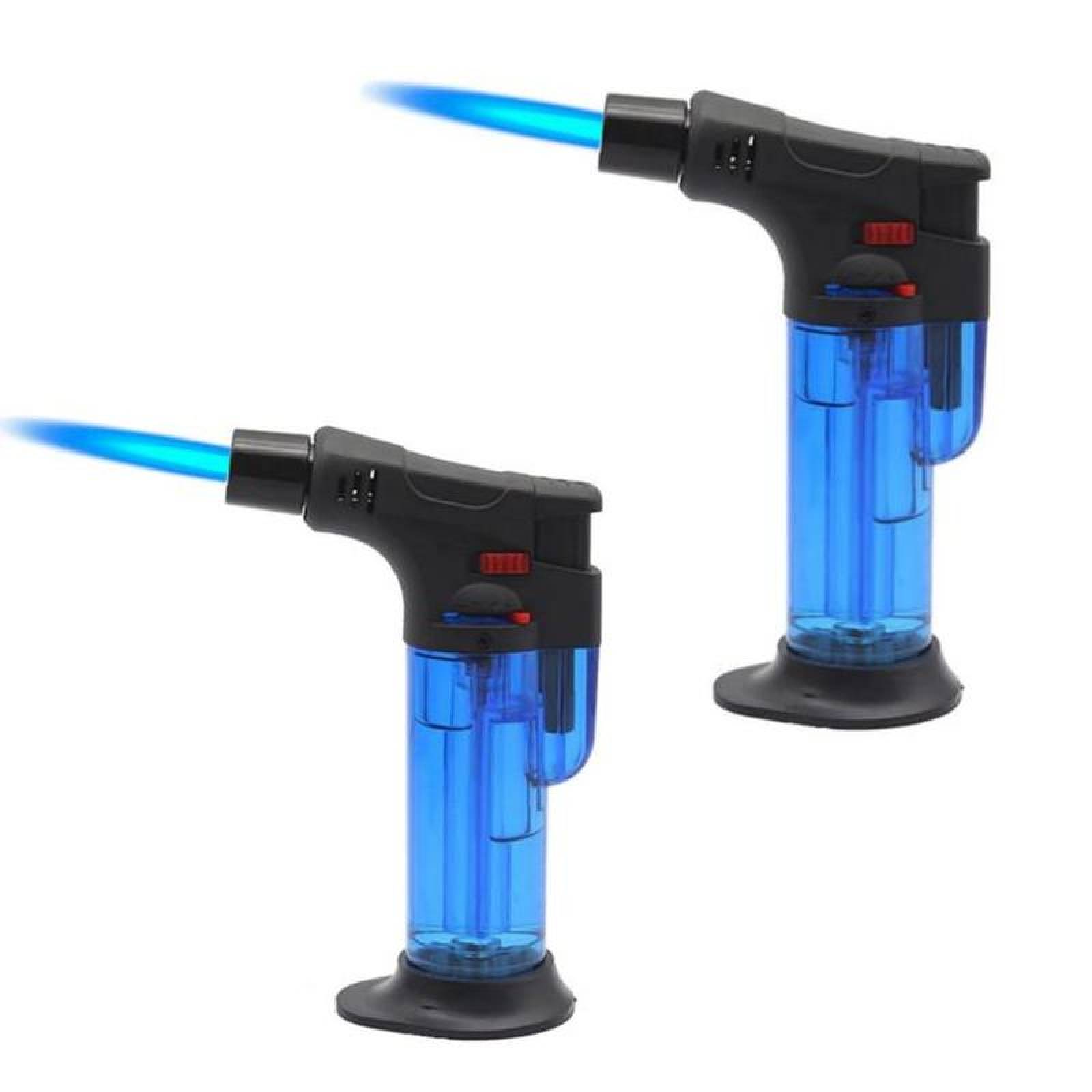 Mini Soplete de Gas Butano Cocina MXUHT-017 2 Pzas Azul Recargable Plástico Gas Butano, TorchPro