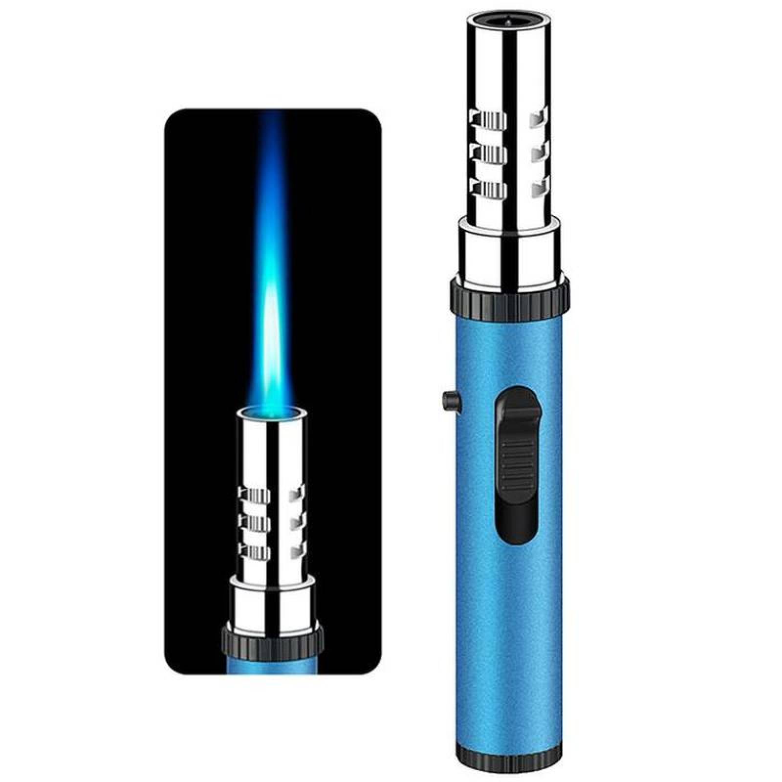 Encendedor Tipo Soplete Seguro MXULB-002-3 2 Pzas Azul Recargable Metal Gas Butano, UltraTorchBlue