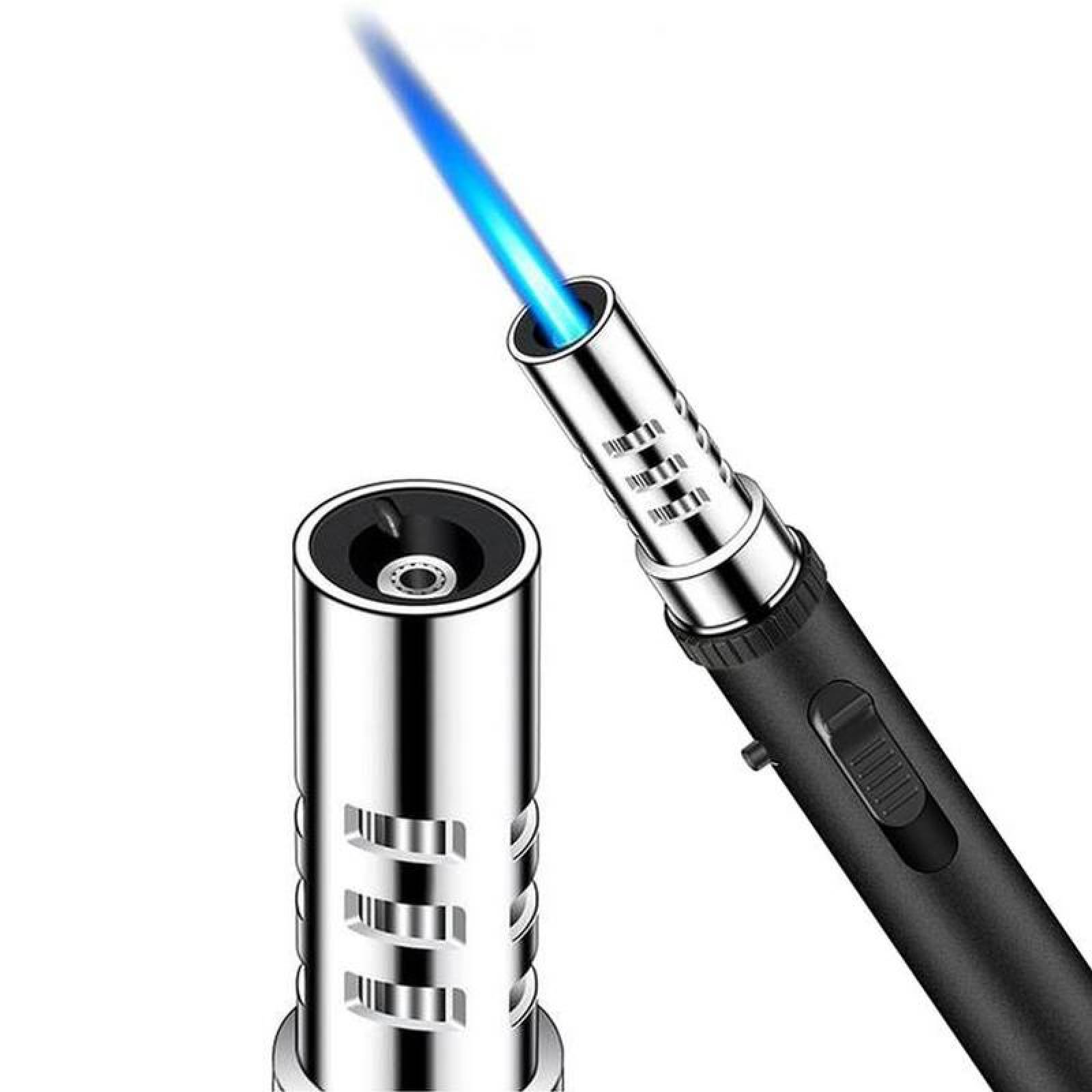 Encendedor Tipo Soplete Seguro MXUTL-004-4 4 Pzas Negro Recargable Metal Gas Butano, UltraTorchBlack