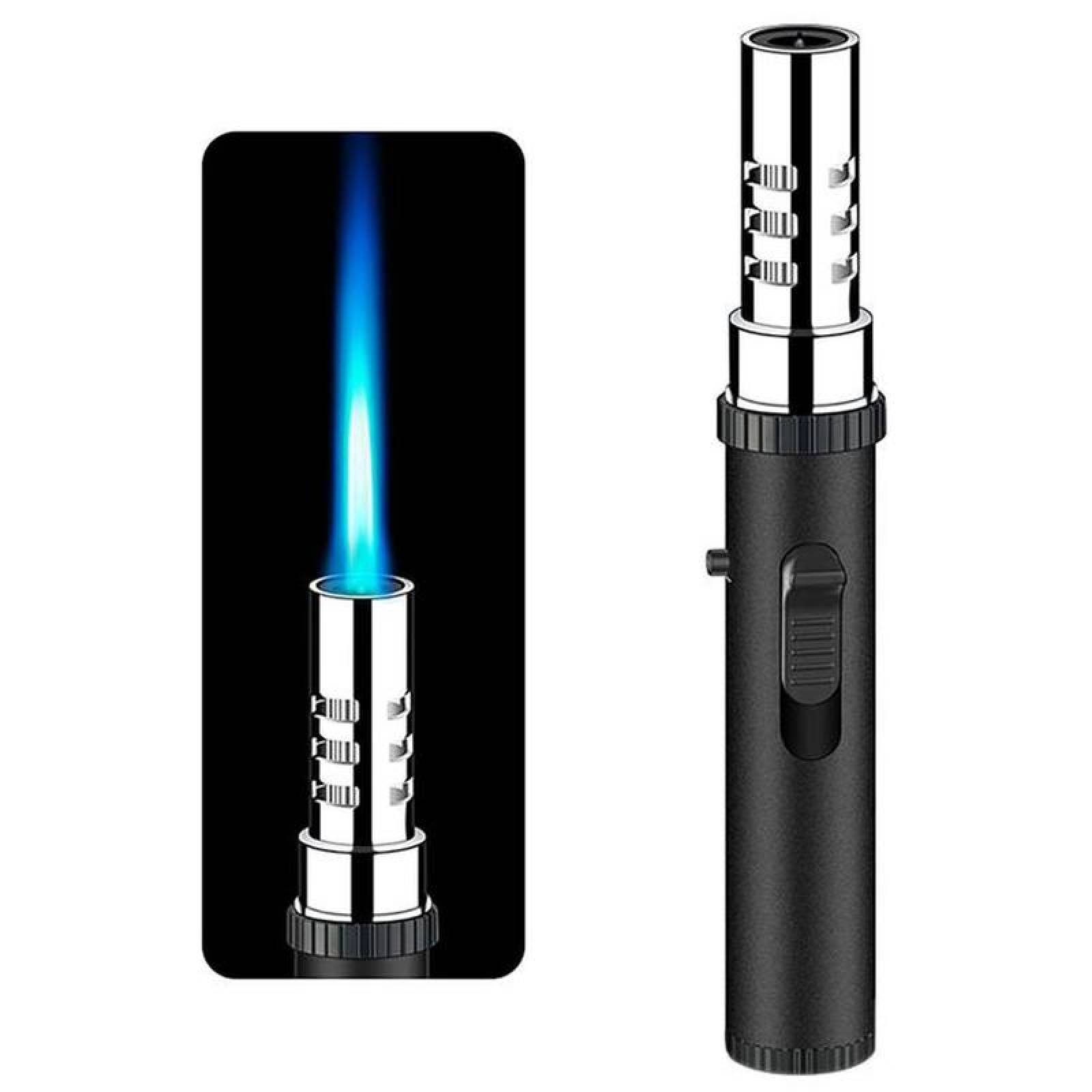 Encendedor Tipo Soplete Seguro MXUTL-004-4 4 Pzas Negro Recargable Metal Gas Butano, UltraTorchBlack