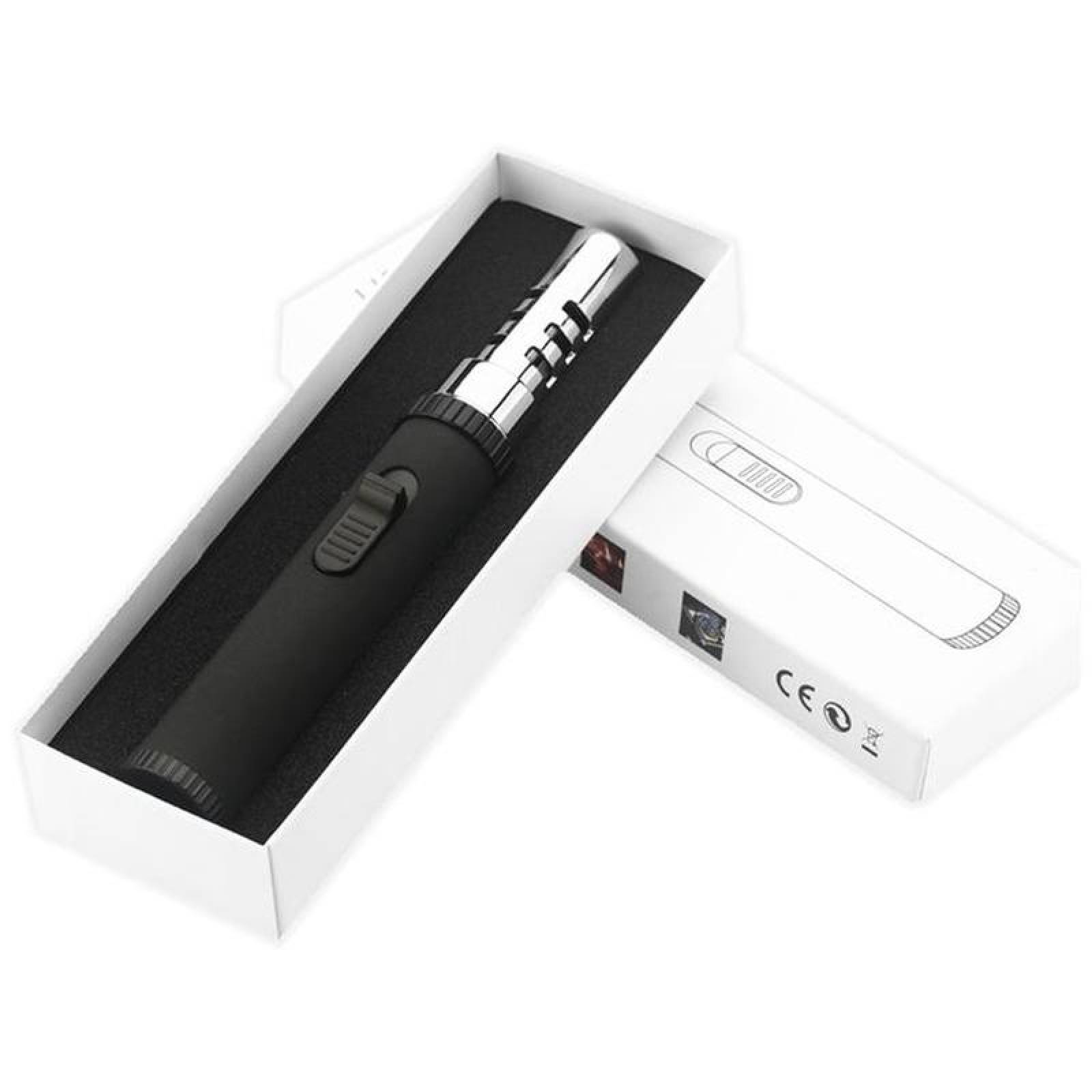 Encendedor Tipo Soplete Seguro MXUTL-004-4 4 Pzas Negro Recargable Metal Gas Butano, UltraTorchBlack