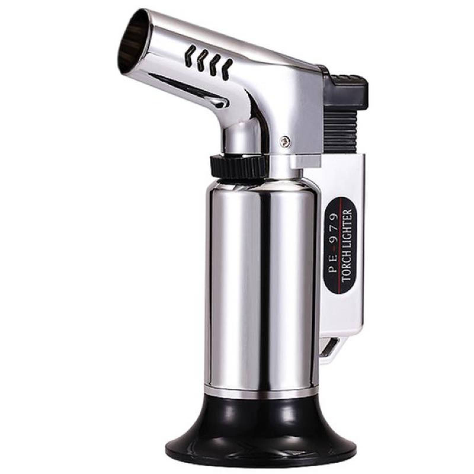 Antorcha de Gas Butano MXUTV-002-3 2 Pzas Plata Recargable Metal Gas Butano, TorchUltraSilver