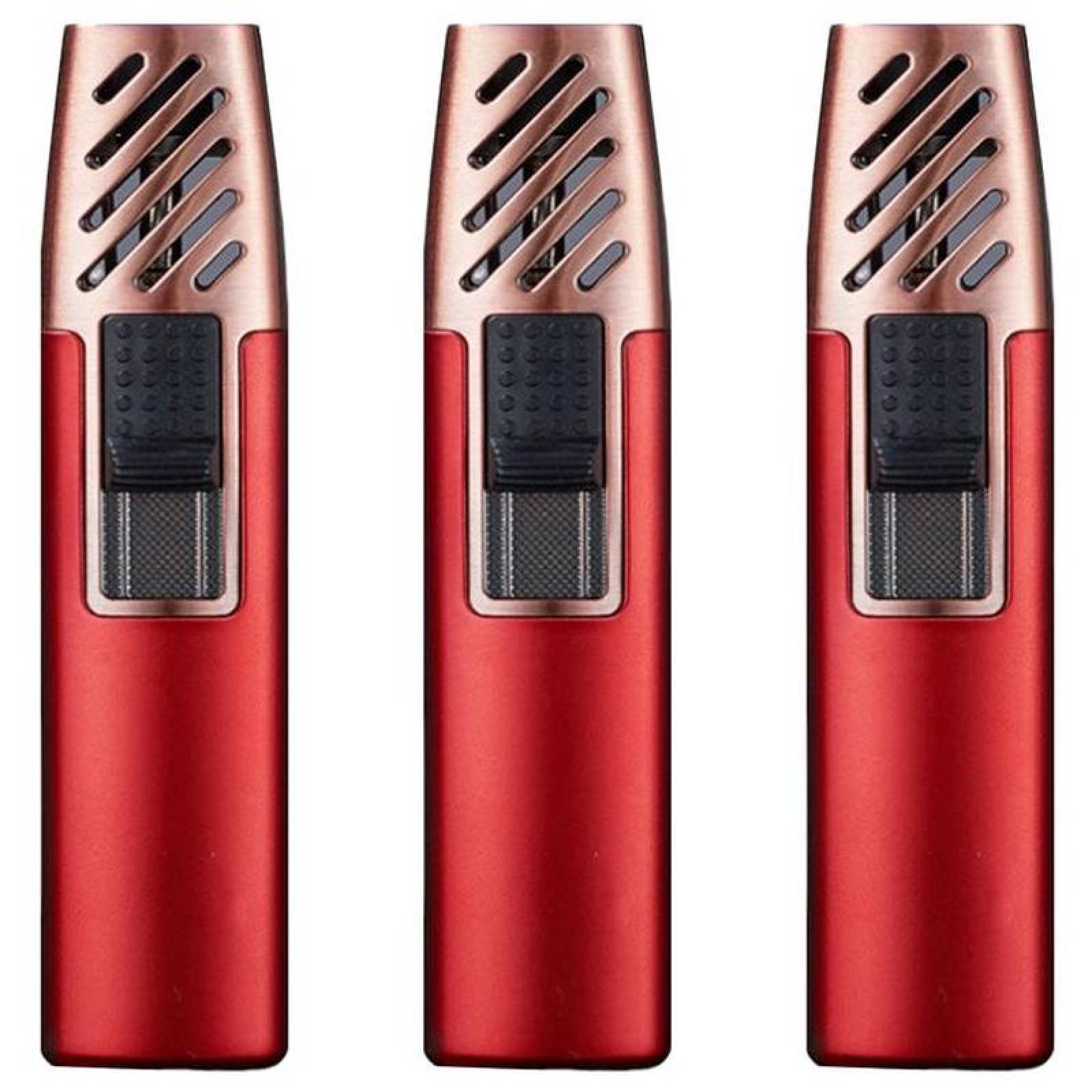 Antorcha de Gas Butano MXYRD-003-2 3 Pzas Red Recargable Metal Gas Butano, TorchyRed