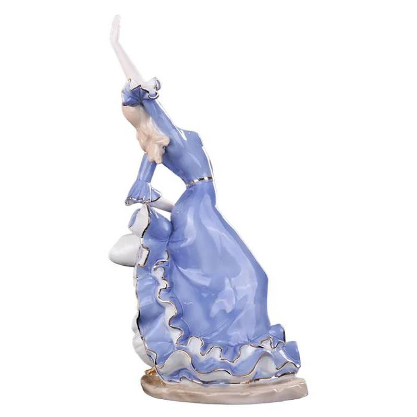 Figura Inspira Europea Porcelana MXMCB-001-10 1pza 18x34x12cm Frente x Alto x Fondo Porcelana Artesanal MadameBlanc