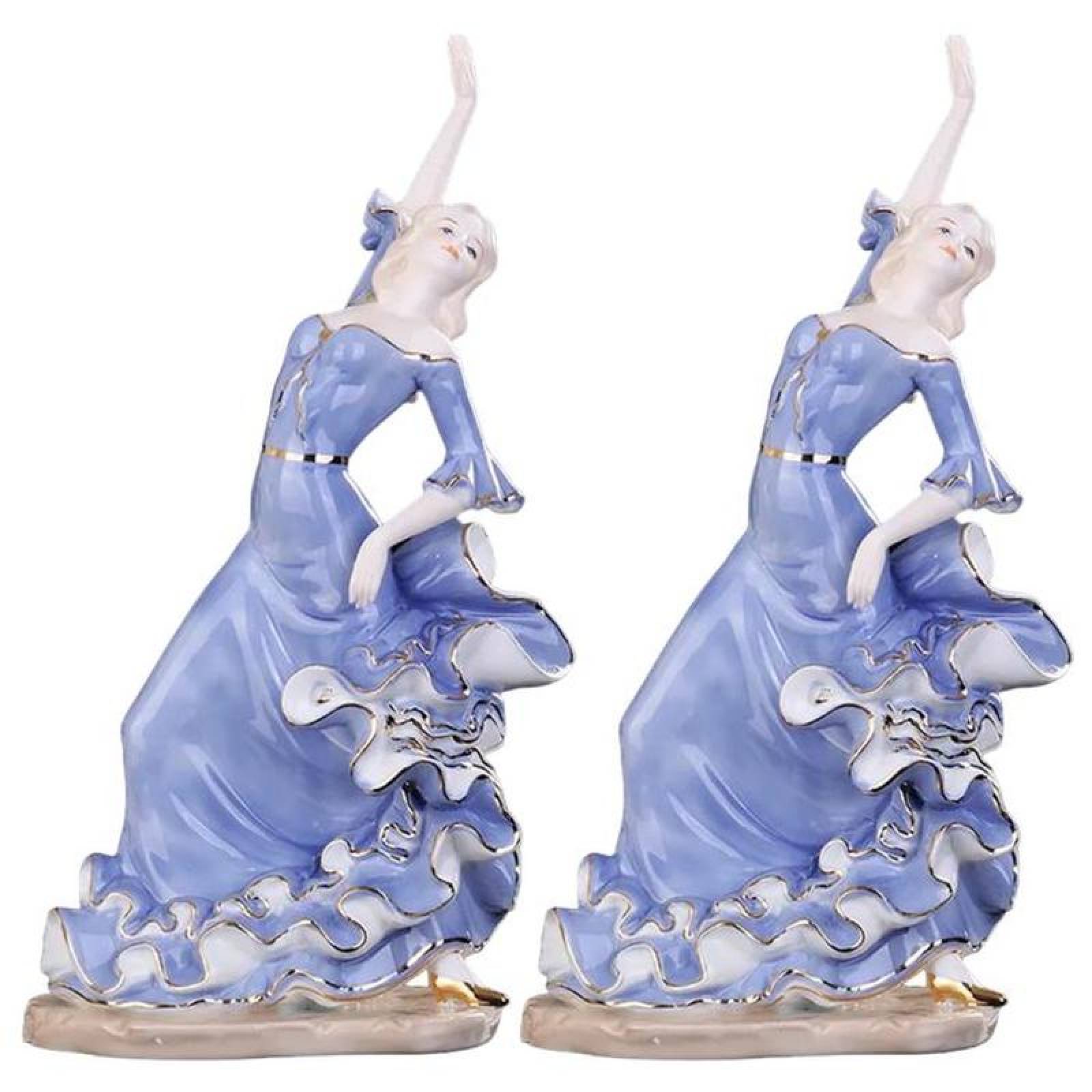 Porcelana Europea Unica MXMCB-002-8 2pzas 18x34x12cm Frente x Alto x Fondo Porcelana Artesanal MadameBlanc
