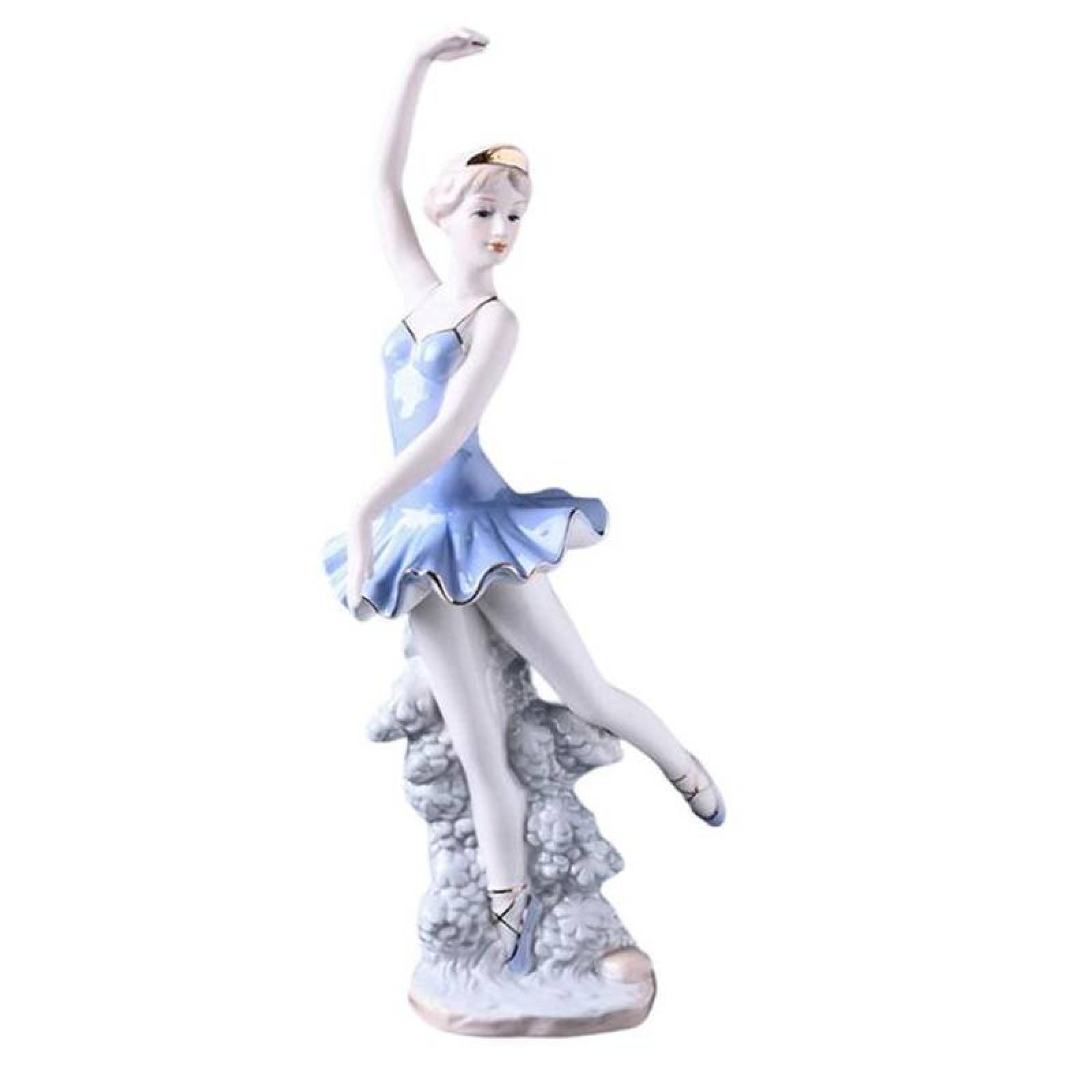 Figura de porcelana mujer MXMKF-001-7 1pza 12x30x12cm Frente x Alto x Fondo Porcelana Artesanal MadameMercier