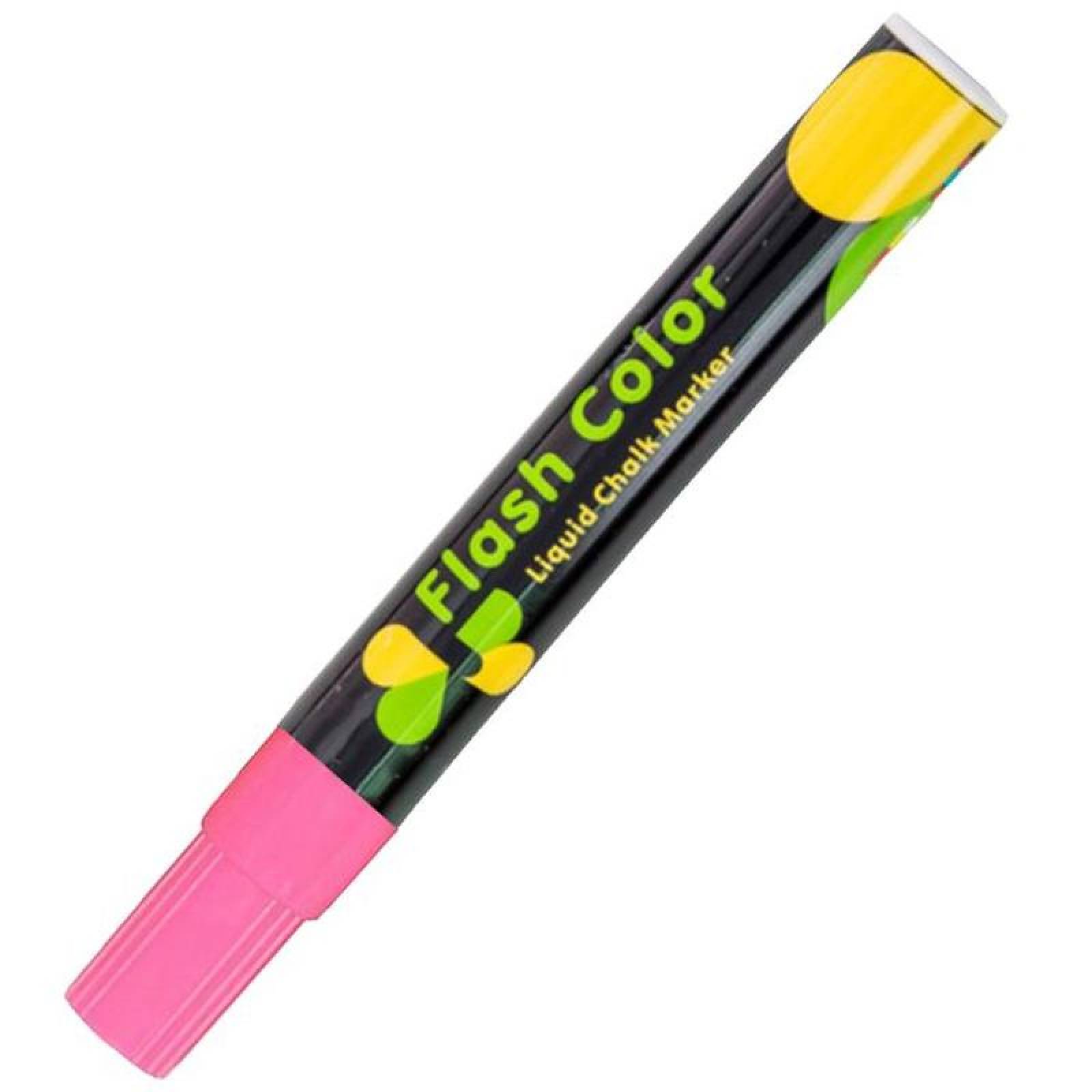 Plumones para Pizarrón MXMQK-004-5 4 Pzas Rosa Neon Marcador para Pizarrón Punta redonda mediana, ChalkyPink