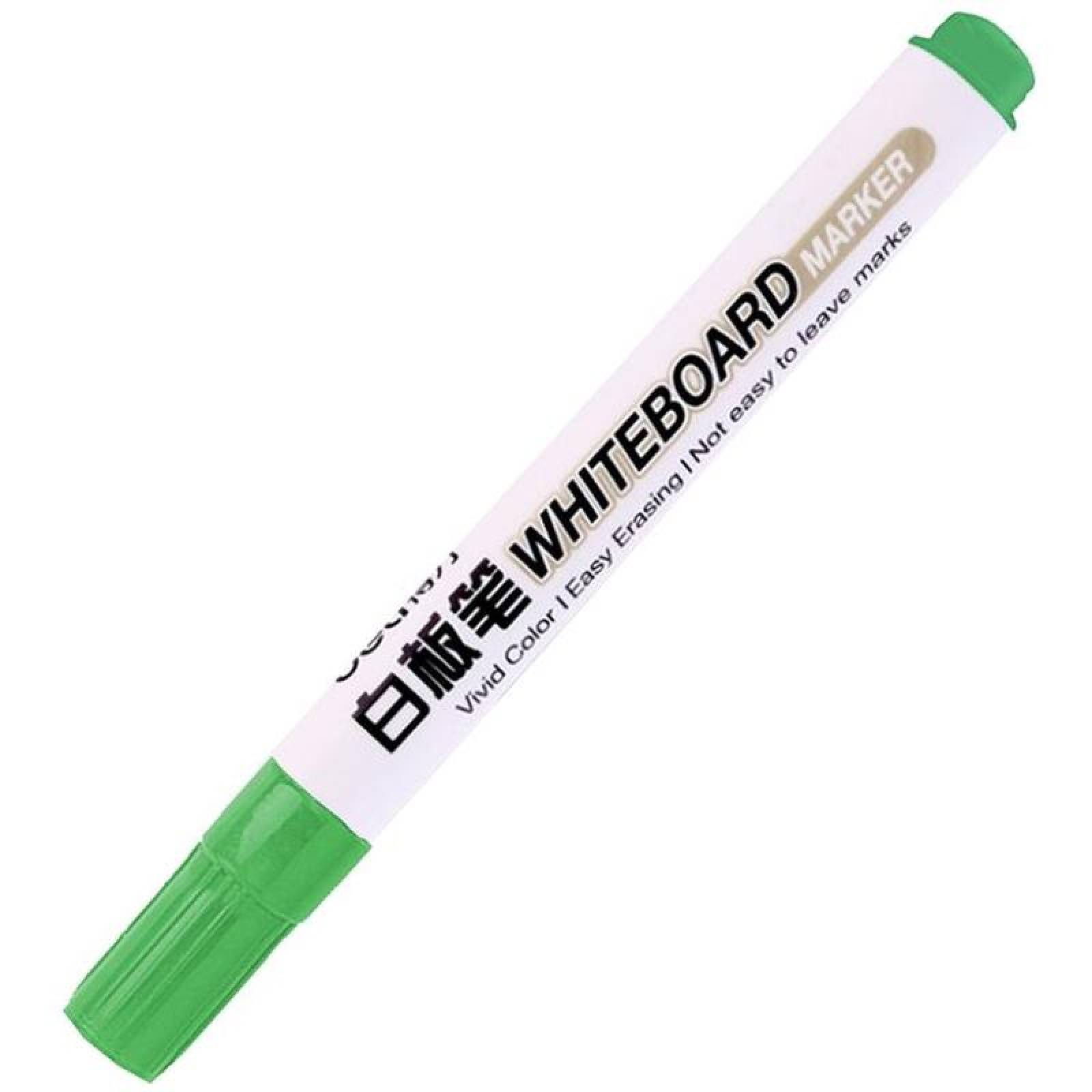 Plumon Verde Facil Borrado MXMRA-001-3 1 Pza Verde Marcador para Pizarrón Punta redonda mediana, MarkerGreen