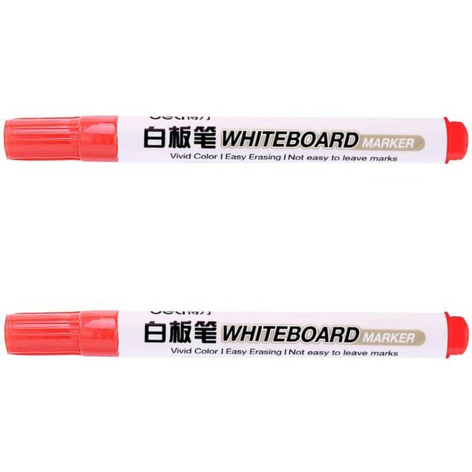 Marcador para Pizarrón Blanco MXMRY-002-3 2 Pzas Rojo Marcador para Pizarrón Punta redonda mediana, MarkerRed