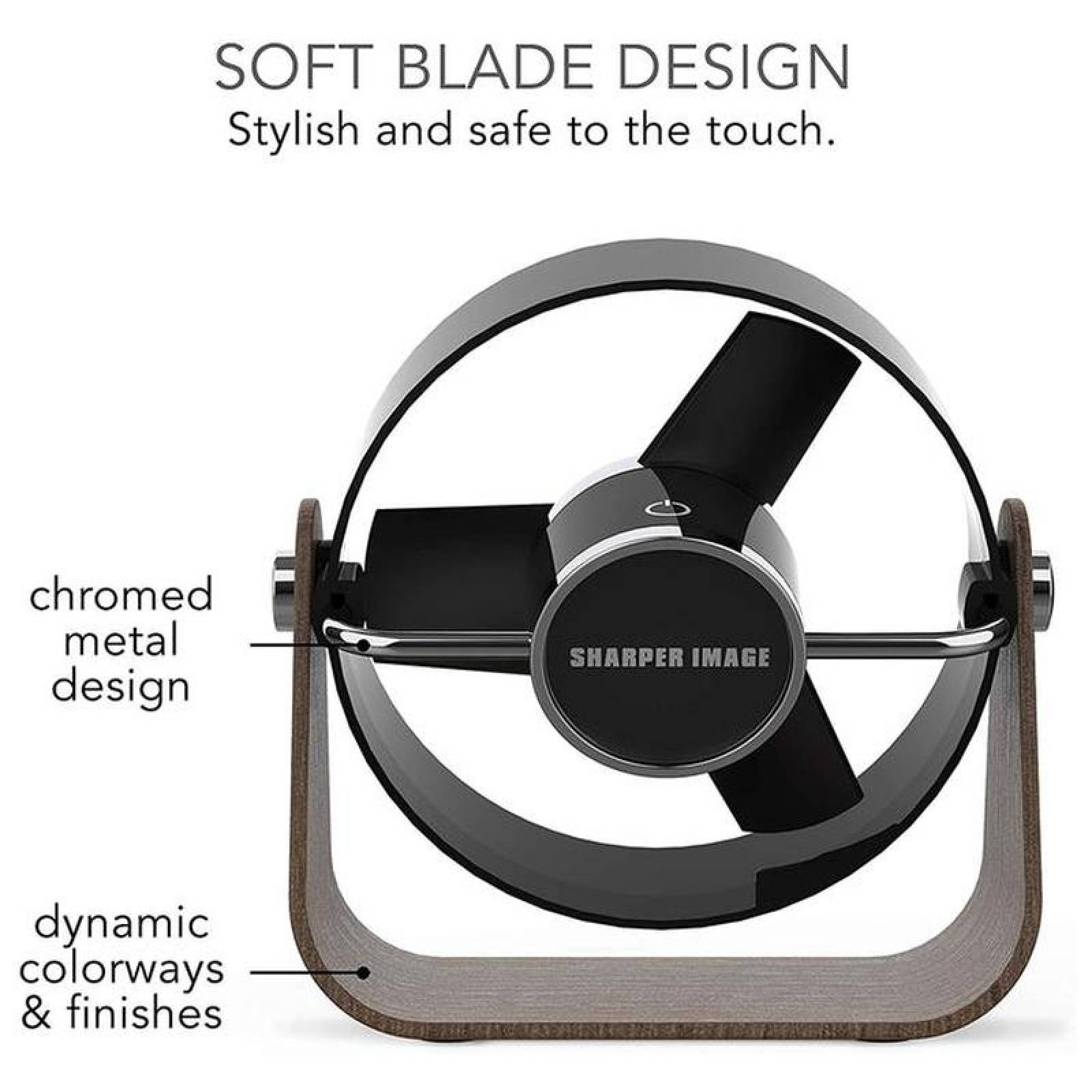 Ventilador Aire Restaurante MXLBN-002-1 2Pzas 5" Diámetro CaféNegro USB y Clavija 127V 2 Velocidades Ventilador de Escritorio, LuxaBreezeBlack