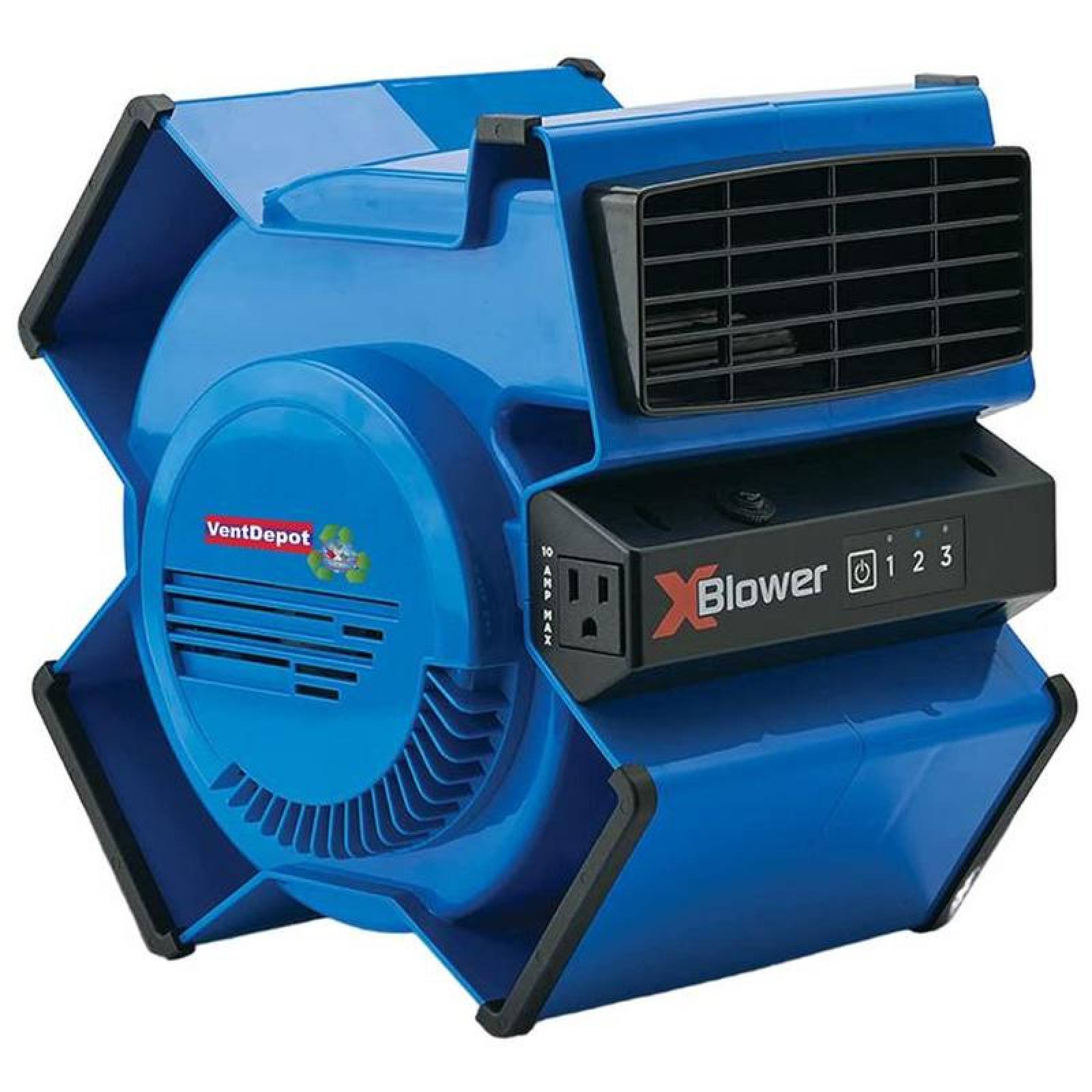 Soplador portátil de tres velocidad MXWBS-001-4 1Pza 628 m³hr 400CFM 110V1F60Hz 3 Velocidades Plástico Multiposición, XBlow