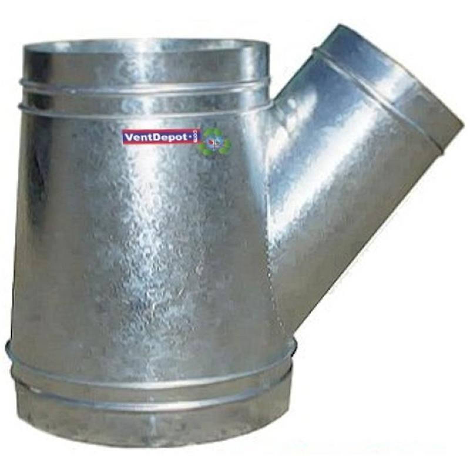 Ductos Derivacion Yee Galvanizada MXYCN-115 Troncal 34 a 36" Diámetro ramal de 4"a 30gradode Diámetro cal, 20 galvanizado, YeeConic