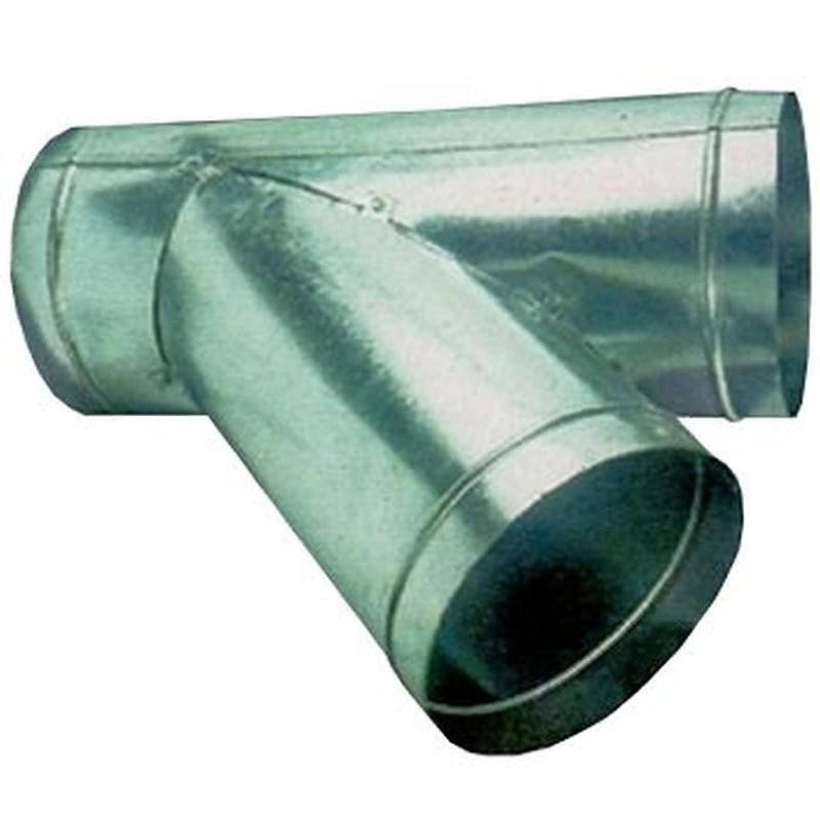Ductos En Yee Para Aire MXYEE-174 40" Diámetro Derivación a 30grado de 8" Diámetro Galvanizado Cal, 20, RedoYee