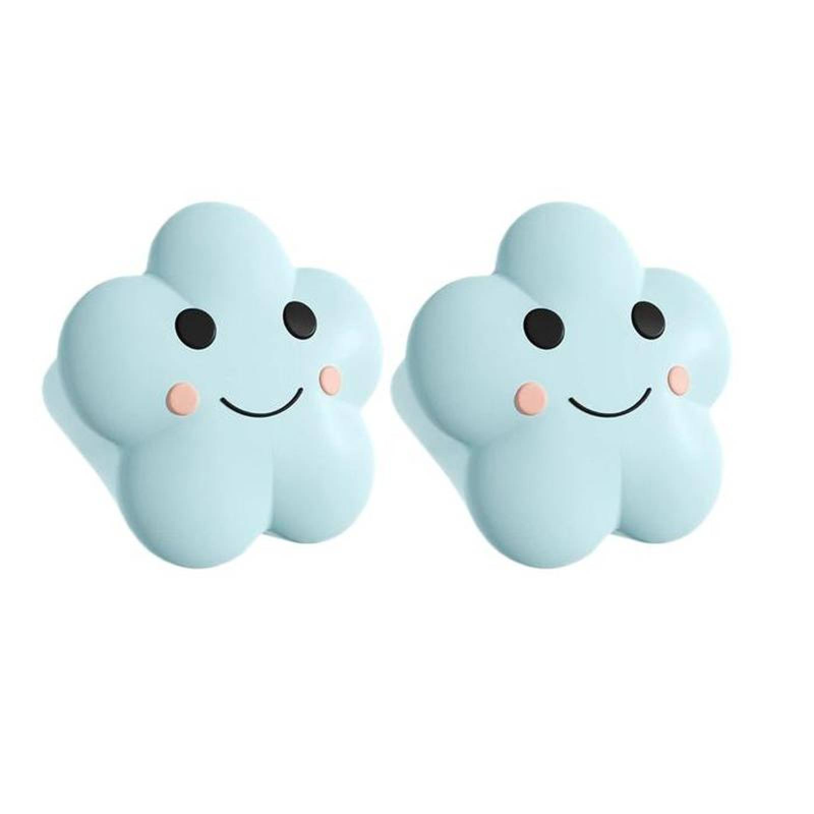 Esquineros Innovadores MXBLY-002-3 2 Pzas Esquinero Diseño Nube 3,8x3,9cm Silicona Azul, CloudyBlue