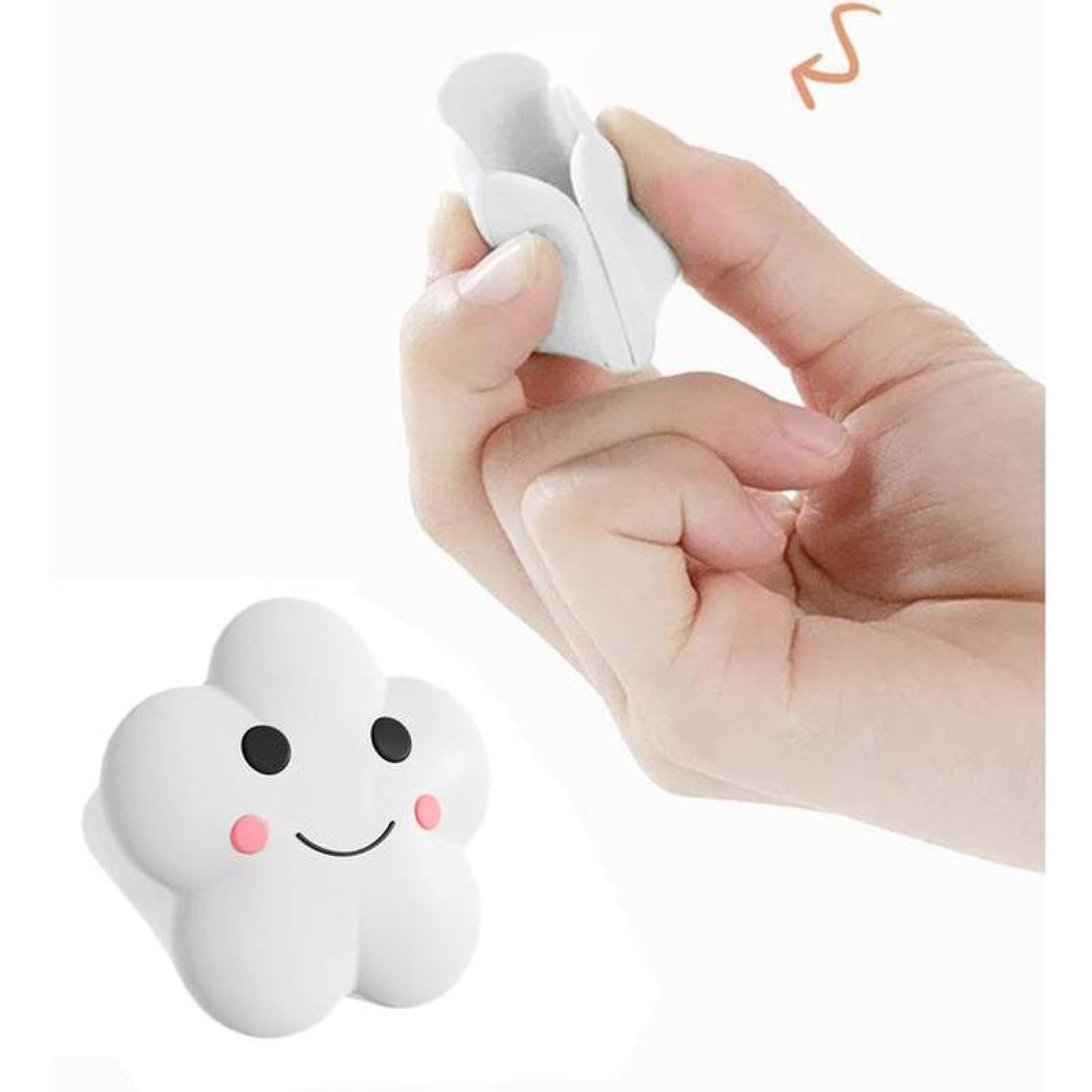 Esquineros de Nube MXWHI-004-1 4 Pzas Esquinero Diseño Nube 3,8x3,9cm Silicona Blanco, CloudyWhite