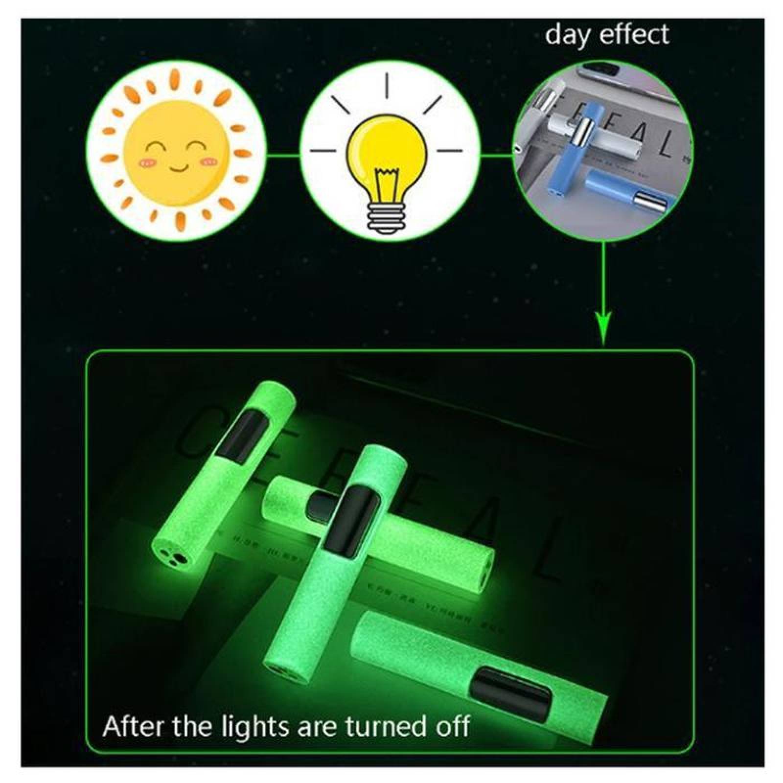 Encendedor Brillante MXGLW-001-5 1 Pza Blanco Luminoso Recargable Metal Gas Butano, GlowTorch