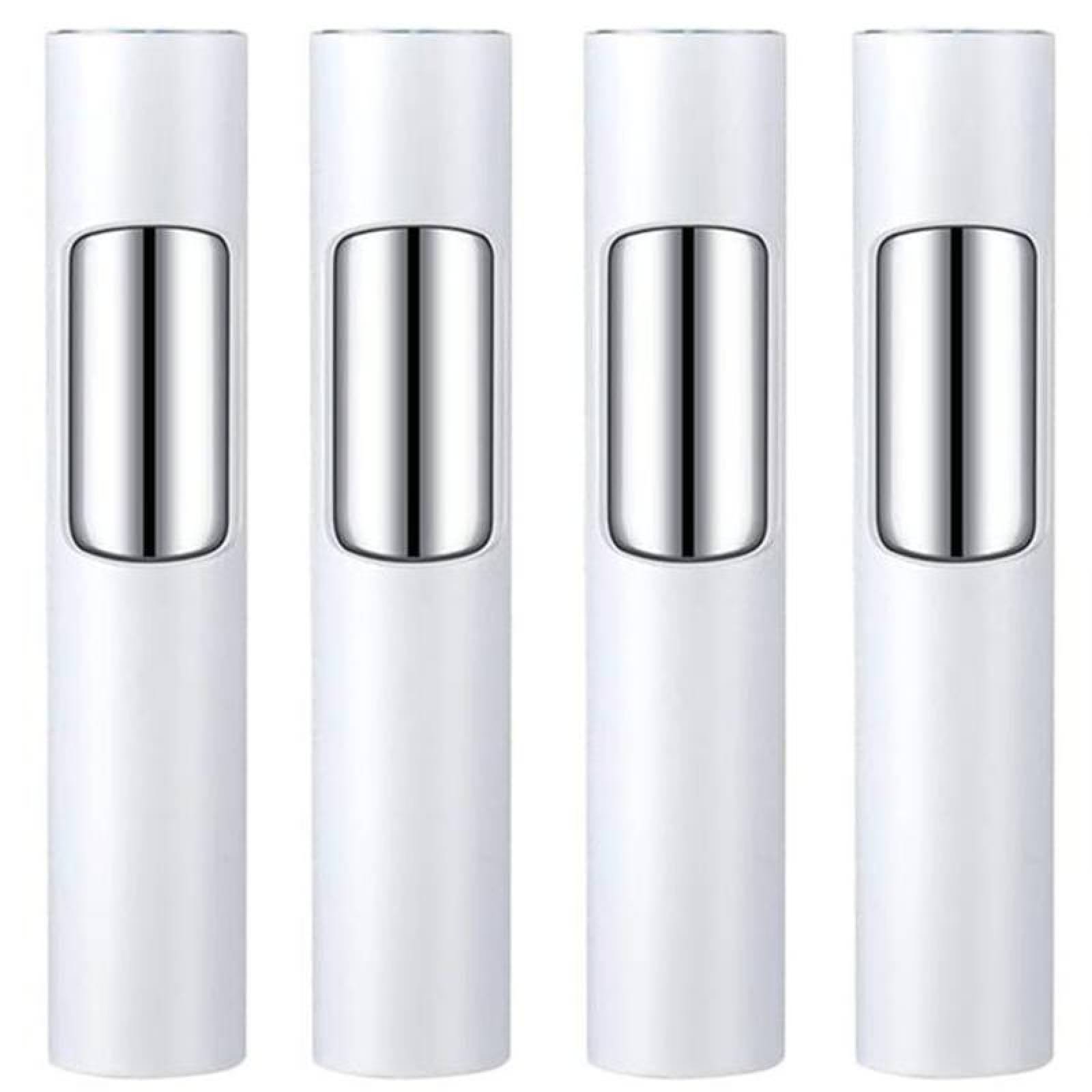 Encendedor Rellenable de Gas MXGLW-004-3 4 Pzas Blanco Luminoso Recargable Metal Gas Butano, GlowTorch