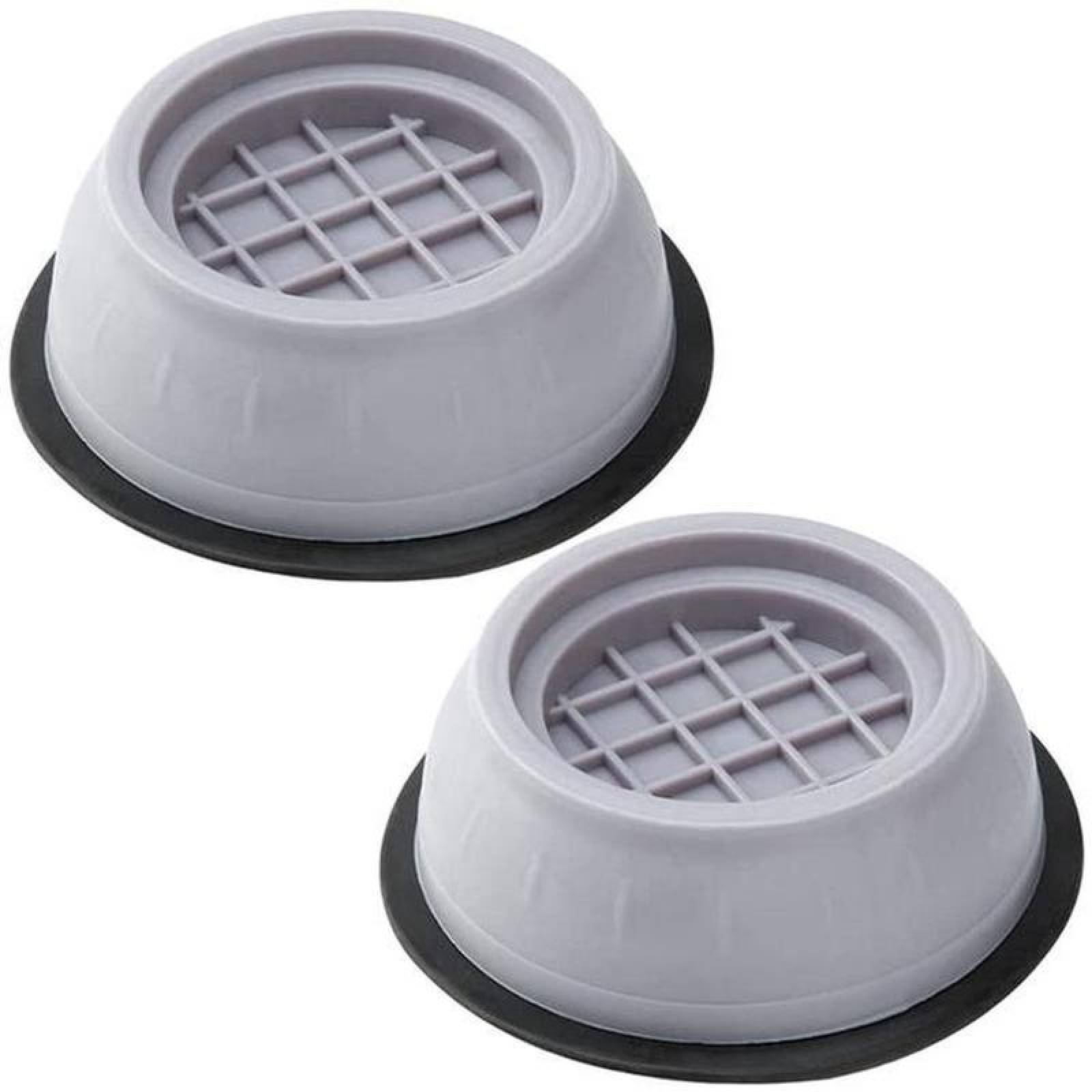 Soporte Antivibración Comedores MXHHH-002-4 2 pzas Carga de 20Kg Tornillo Plástico ABS Gris, HelPlus