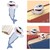 Portapáginas en 3D MXCKU-003-6 3Pzas Tiburón Longitud 10cm PVC Azul, CartoonMarkShark