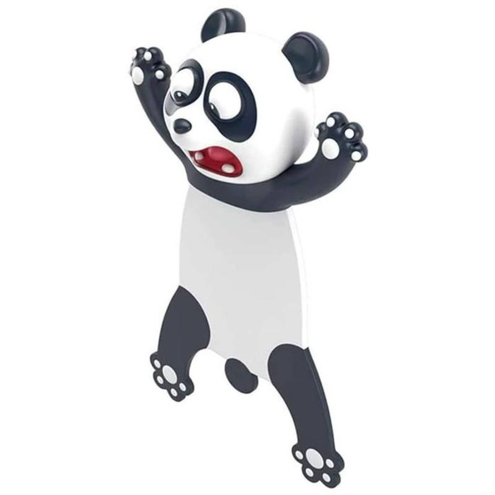 3D Separadores de Libros MXCND-001-4 1Pza Panda Longitud 7,3cm PVC BlancoNegro, CartoonMarkPanda