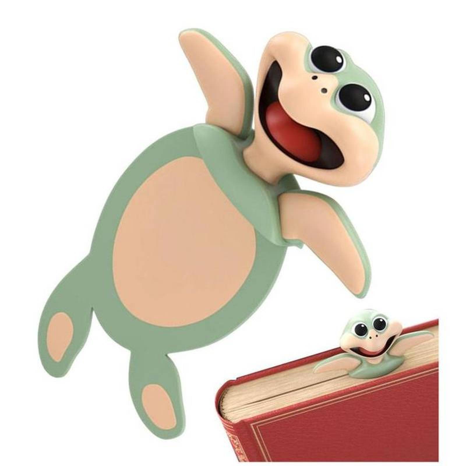 Portapáginas de Cartoon MXISO-003-2 3Pzas Tortuga Longitud 9,2cm PVC Verde, CartoonMarkTortoise