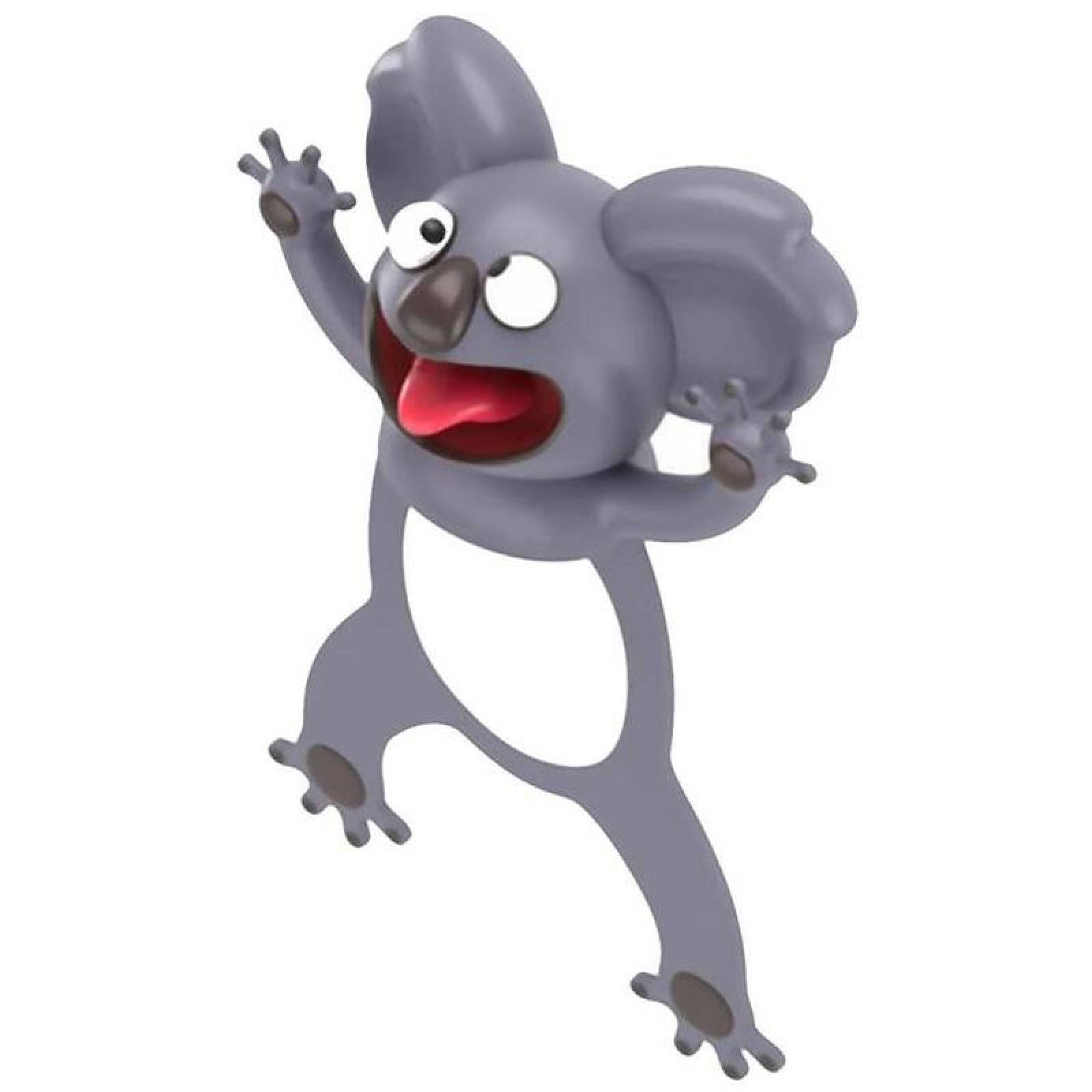 Separadores Animados MXKOA-001-3 1Pza Koala Longitud 7,8cm PVC Gris, CartoonMarkKoala