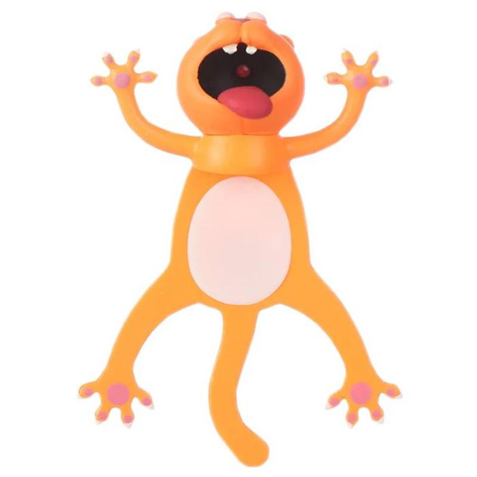 Marcapáginas 3D MXOAK-001-8 1Pza Gato Longitud 10cm PVC Naranja, CartoonMarkCat