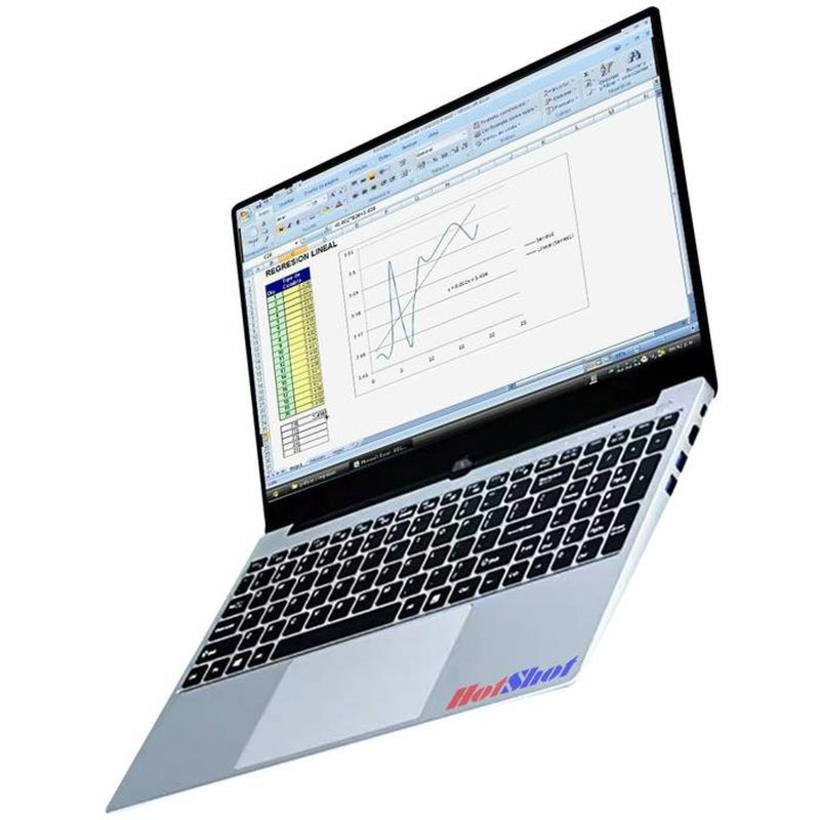 Laptop ultra ligera MXSGO-007-2 Intel i5 16GB RAM 256GB SSD 15,6" Pantalla 3,4GHz Windows 10 4400mAh 4 a 6 Hrs, SilverGood