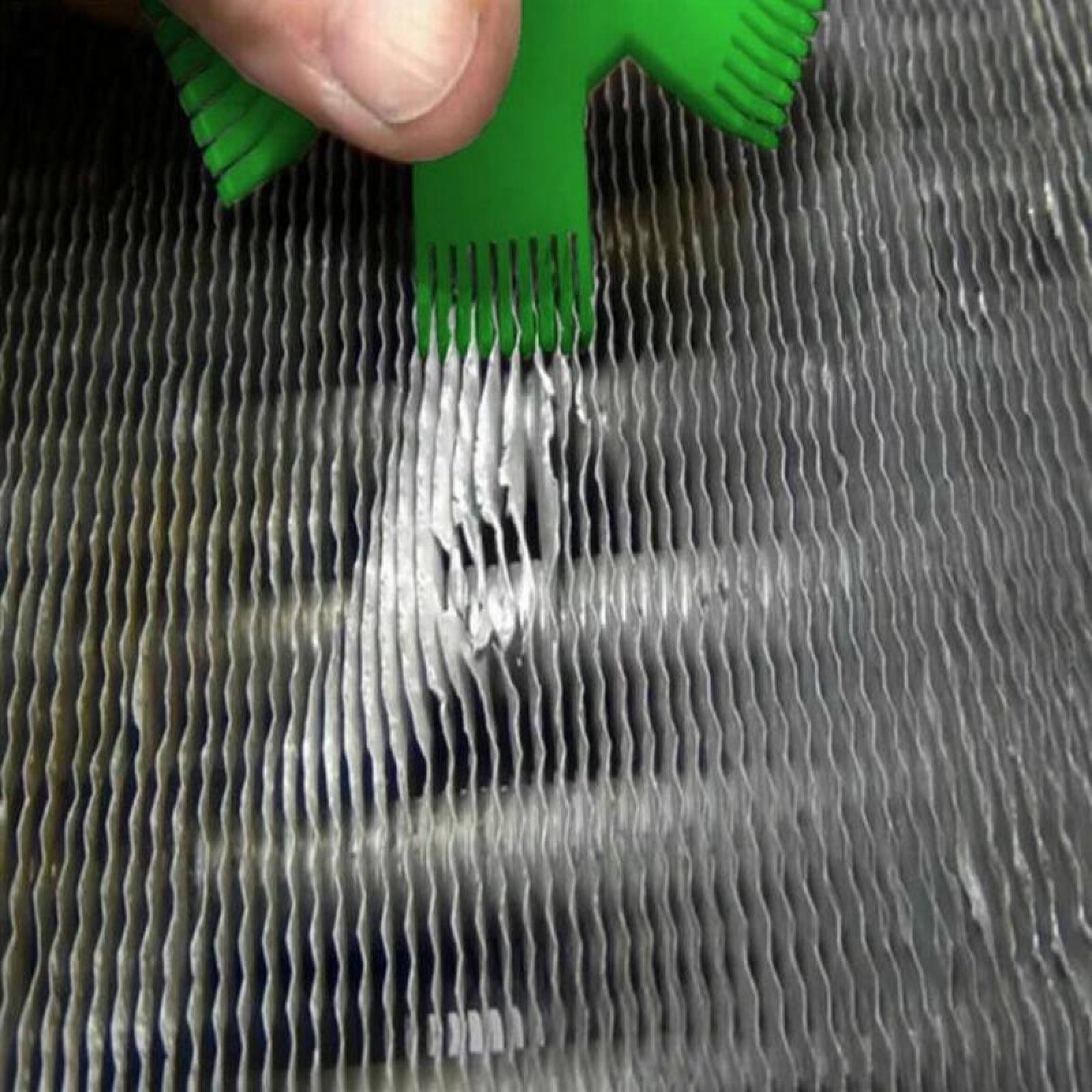 Peine para Limpiar Radiadores MXFIA-001-9 1 pza 81mm Diámetro 98mm 6 Peines Plástico Verde y Rojo FixAC