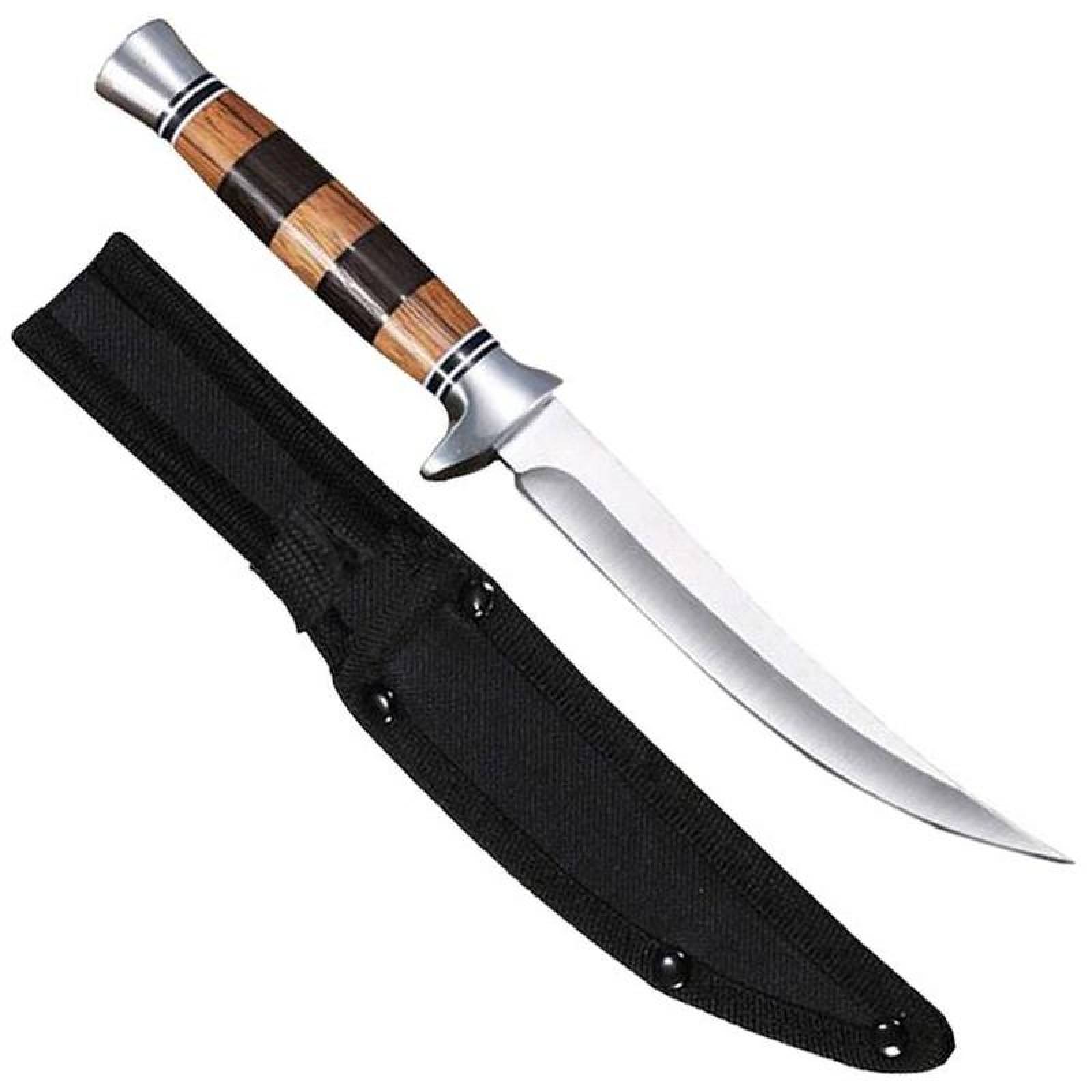 Utensilio para cortar carne MXTAH-001-6 1 Pza 25cm Acero Inoxidable Cuchillo para Carne Mango de Palo de Rosa, CheetahBlade