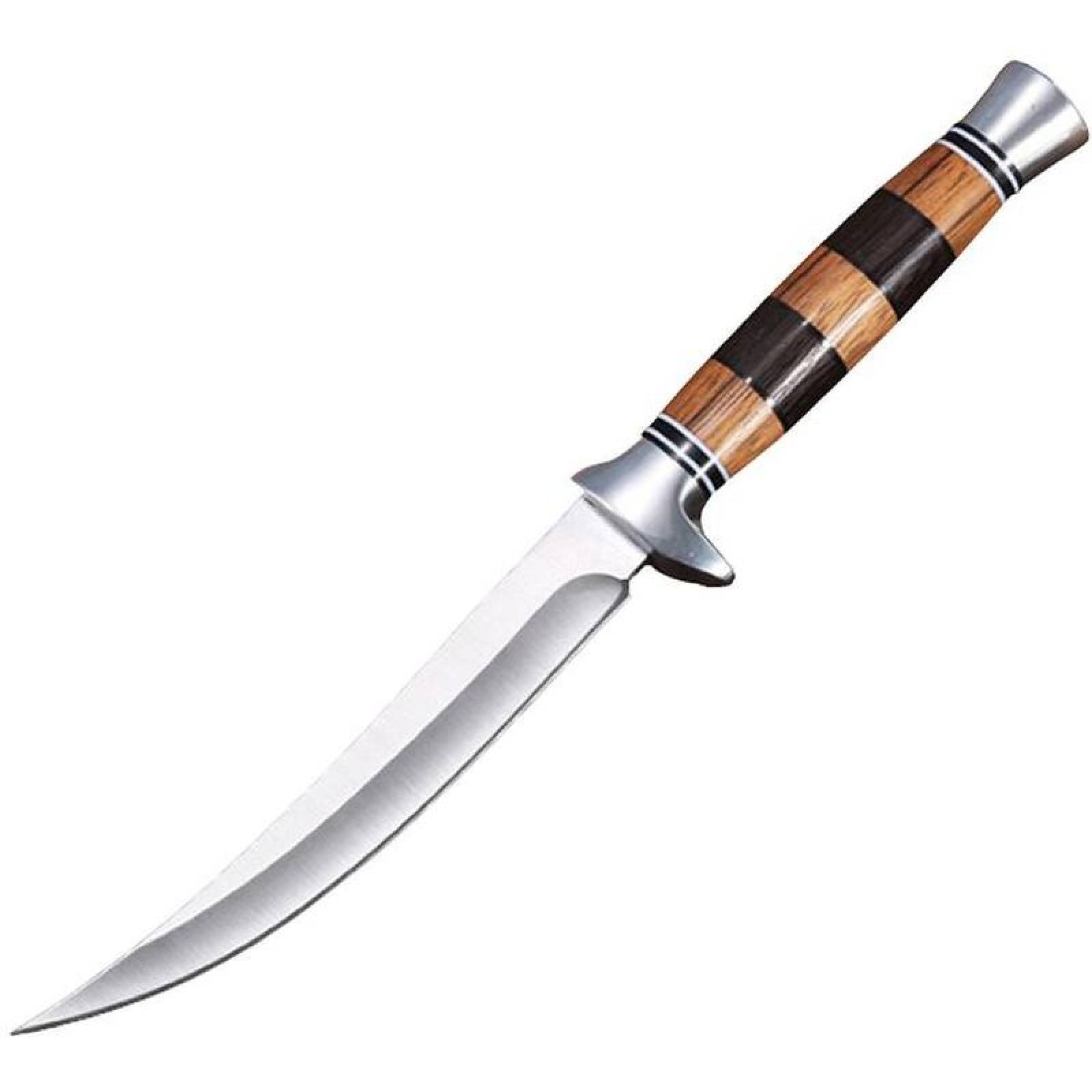 Cuchillos de corte fino MXTAH-001-8 1 Pza 25cm Acero Inoxidable Cuchillo para Carne Mango de Palo de Rosa, CheetahBlade