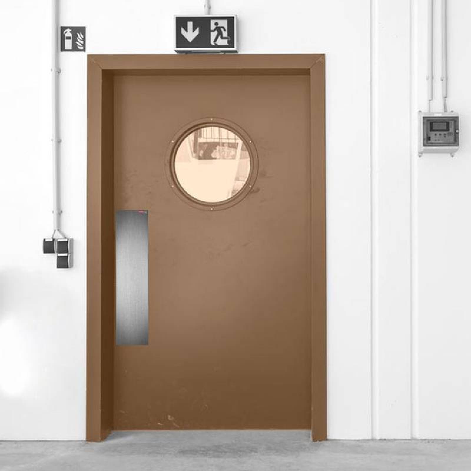 Placa para Puerta de Acero Inox MXDSN-009 16x8pulg, C,22 Acero inoxidable, DoorPushNox