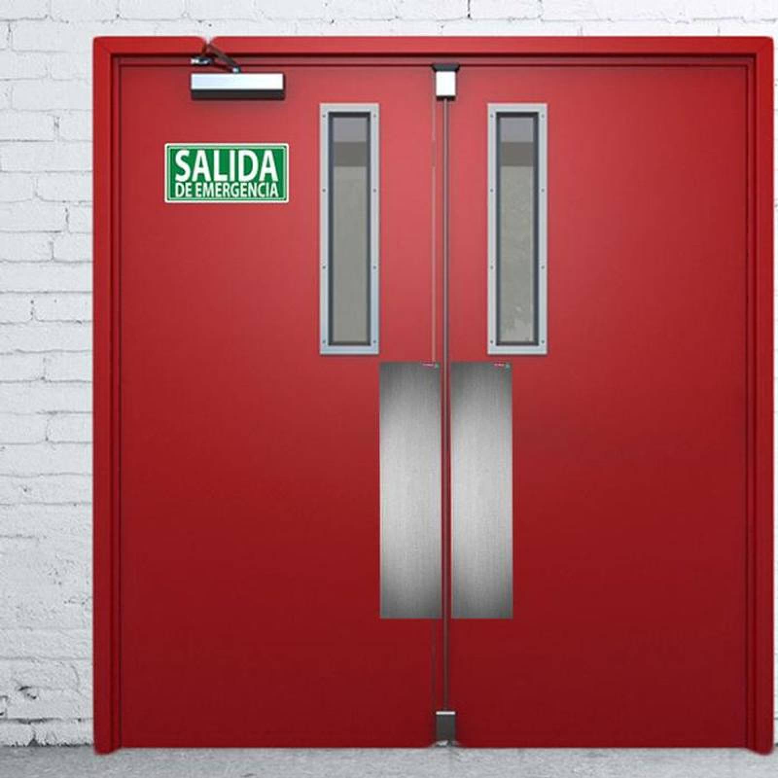 Placa para Puerta de Acero Inox MXDSN-009 16x8pulg, C,22 Acero inoxidable, DoorPushNox