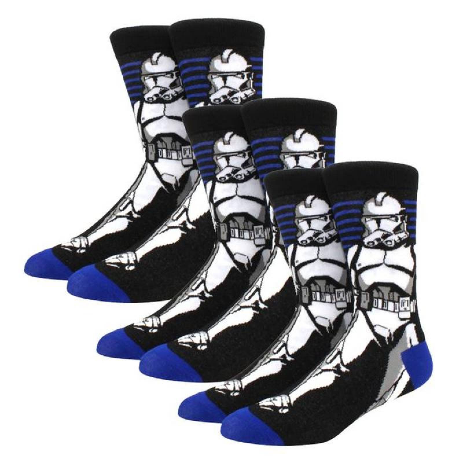 Calcetones Laragas y Transpirables MXKWA-003-3 3 Pares 6,5-10,5US Tropper Calcetines Tubo Medio Algodón, SockStarWar06