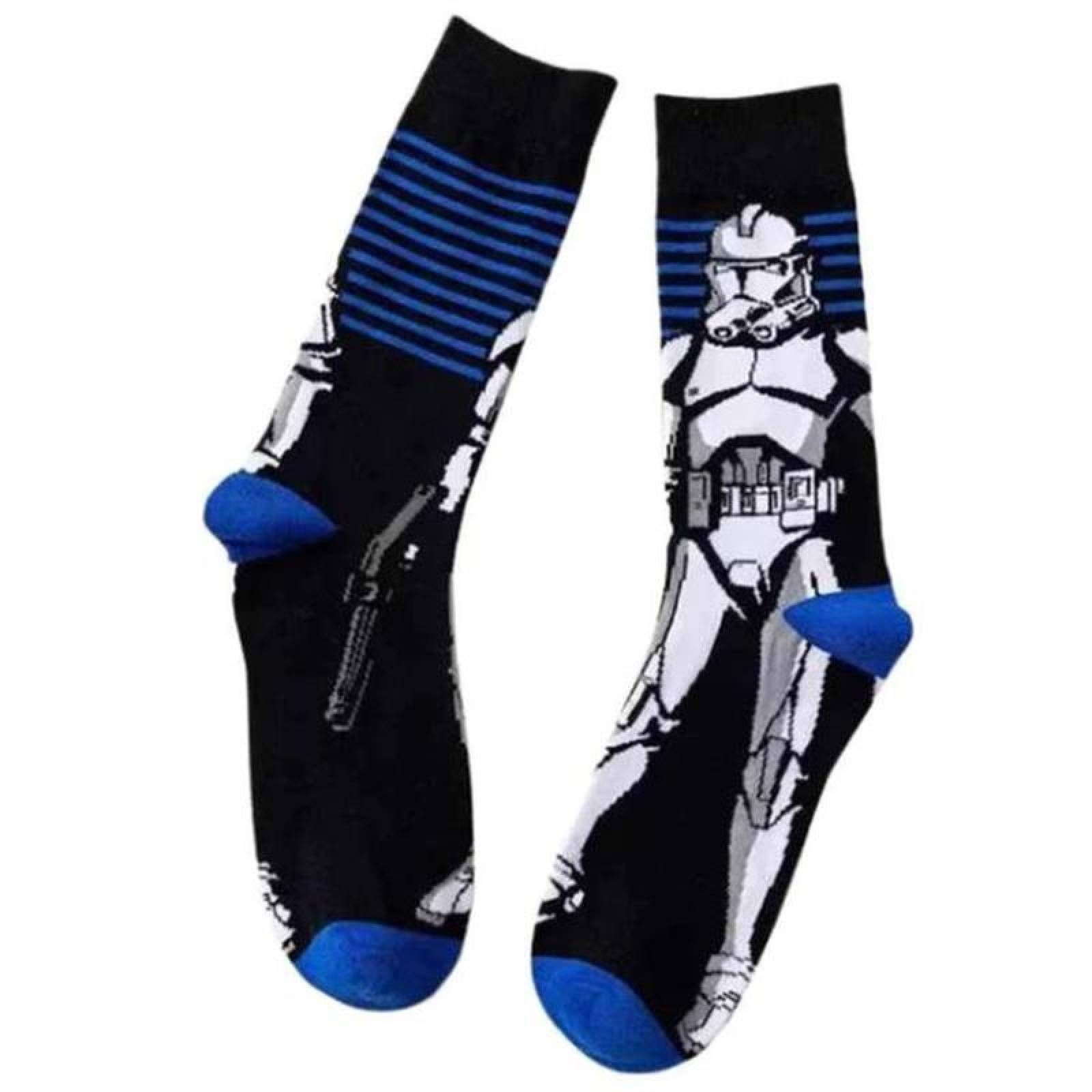 Calcetones Laragas y Transpirables MXKWA-003-3 3 Pares 6,5-10,5US Tropper Calcetines Tubo Medio Algodón, SockStarWar06