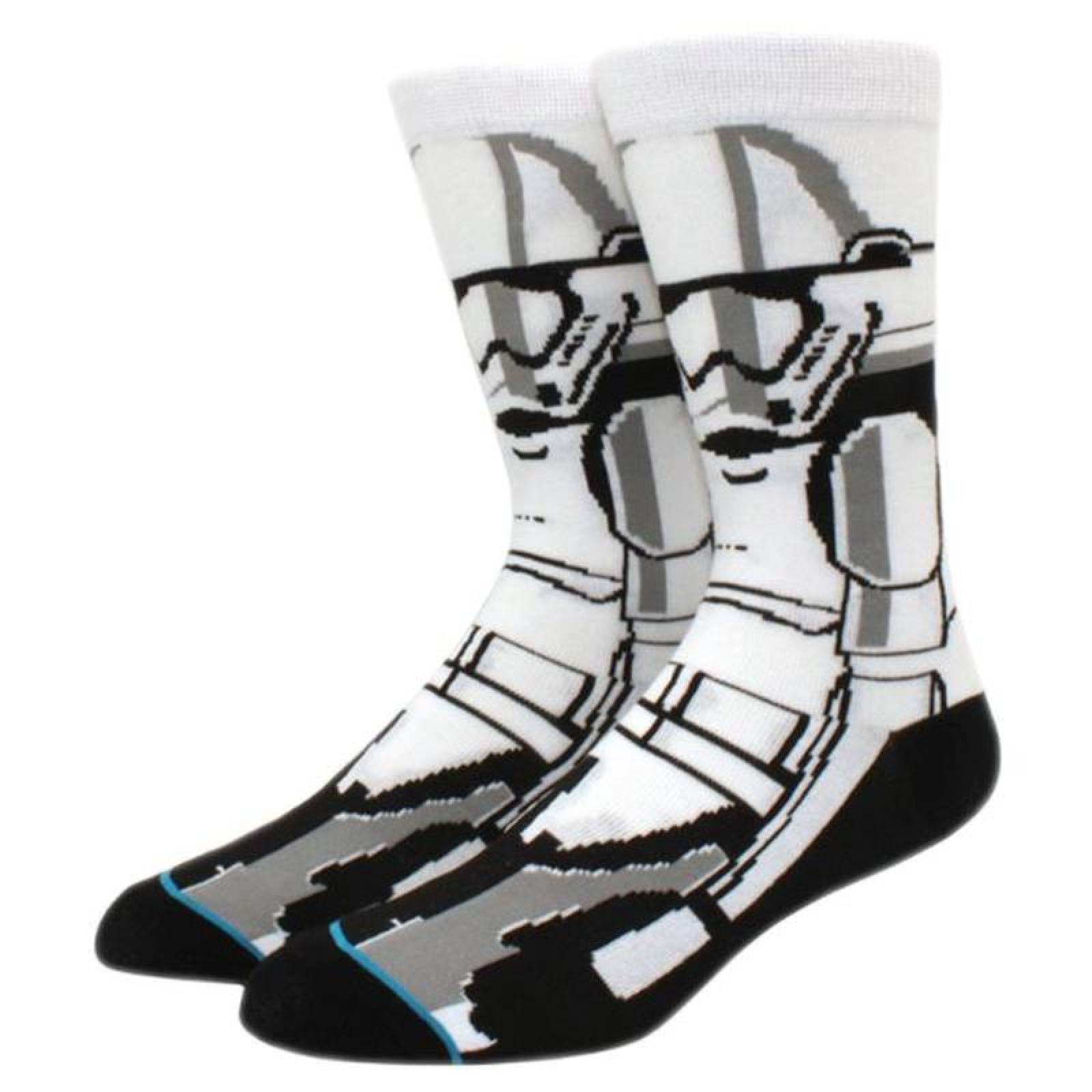 Calcetines de Personajes de Pelis MXOCW-001-1 1 Par 6,5-10,5US Tropper Calcetines Tubo Medio Algodón, SockStarWar05