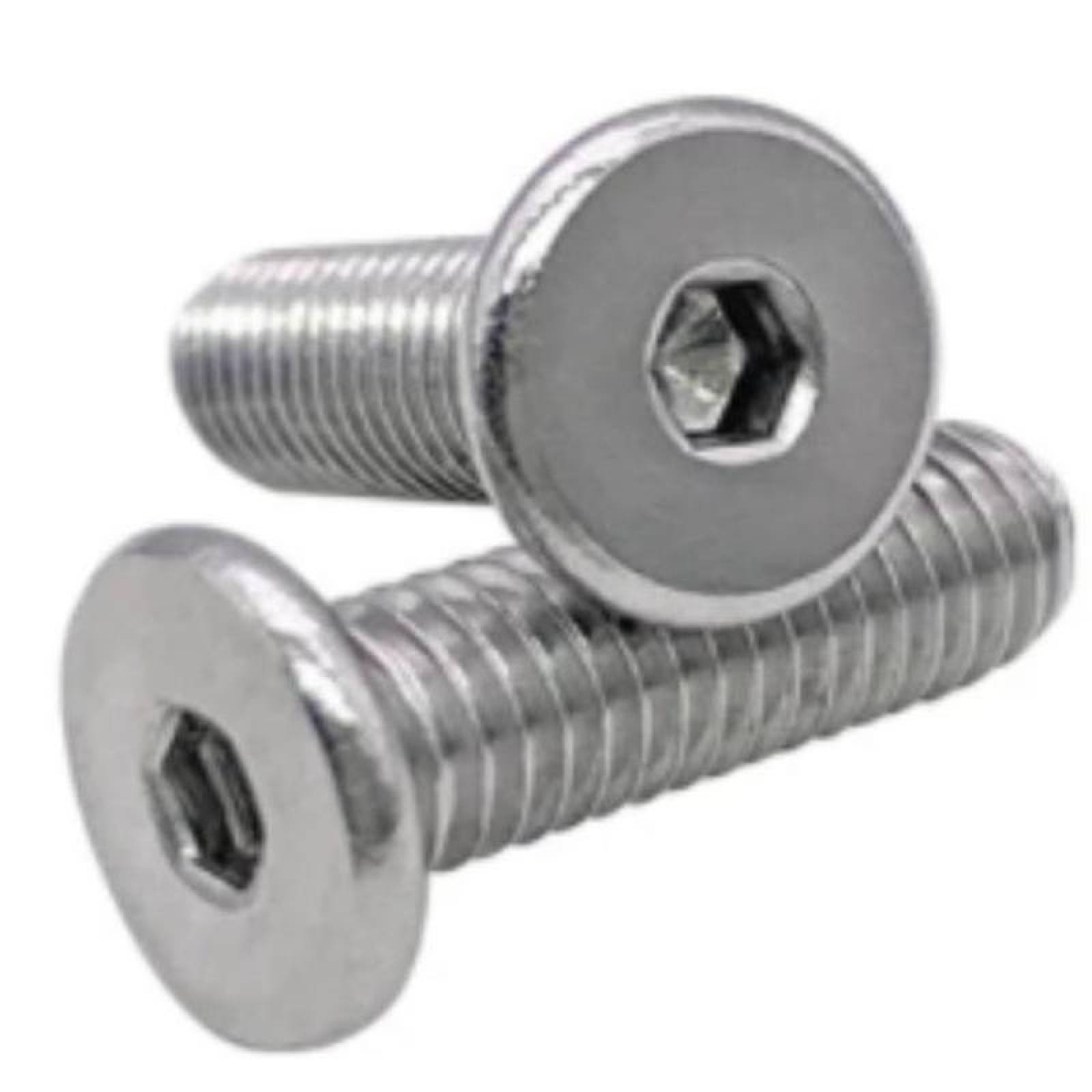 Tornillos Allen de Acero Inoxidable MXCWD-012 50 pzas M23mm Paso de Rosca 0,4Tornillo Cabeza Hexagonal Acero Inoxidable, ScrewHex