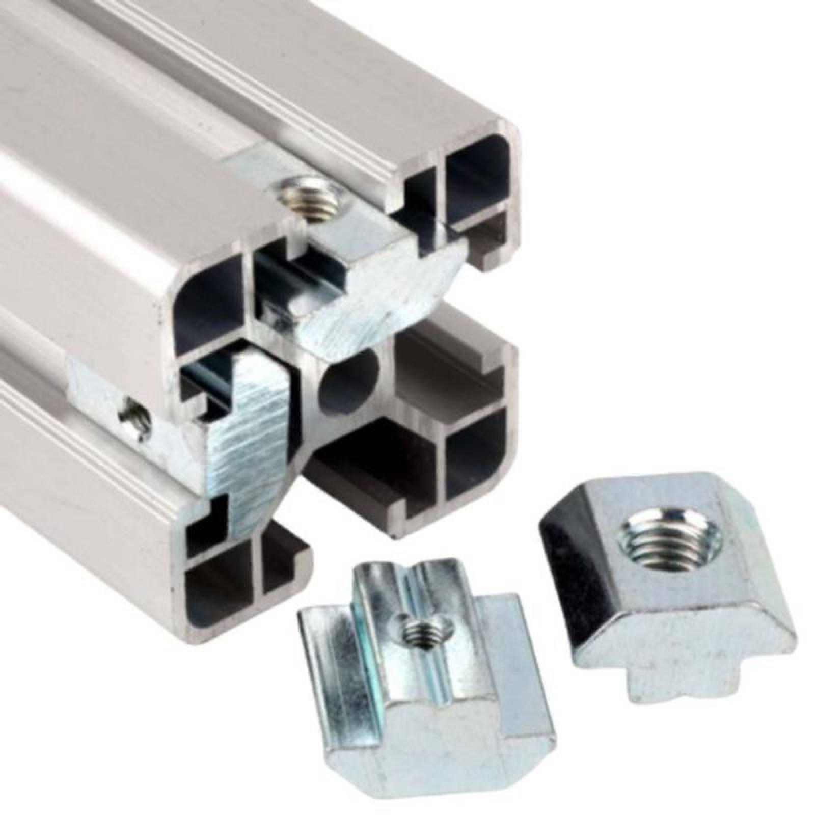 Set de Tuercas para Impresoras 3D MXKTP-004-4 20 Juegos para Perfil 2020 20x Esquineros 20x Tornillos M5x8mm 20x Tuercas T M5, KitCryp