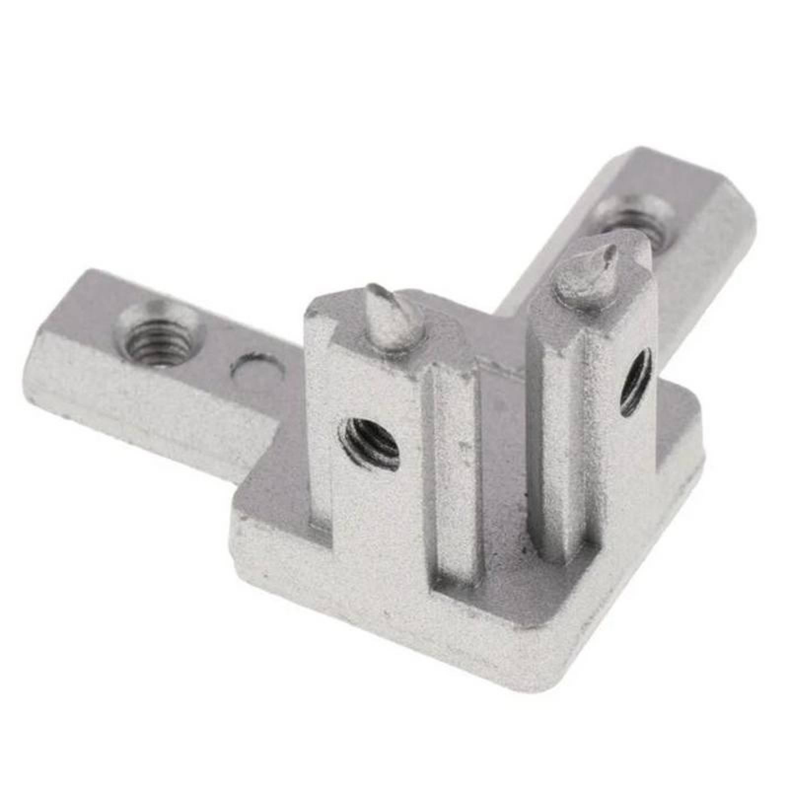 Paquete de Esquineros para Madera MXSPQ-002-1 10 pzas Perfil 2020 Entrada T 3 Vías Esquina 90 grados Aluminio, SoportEsq