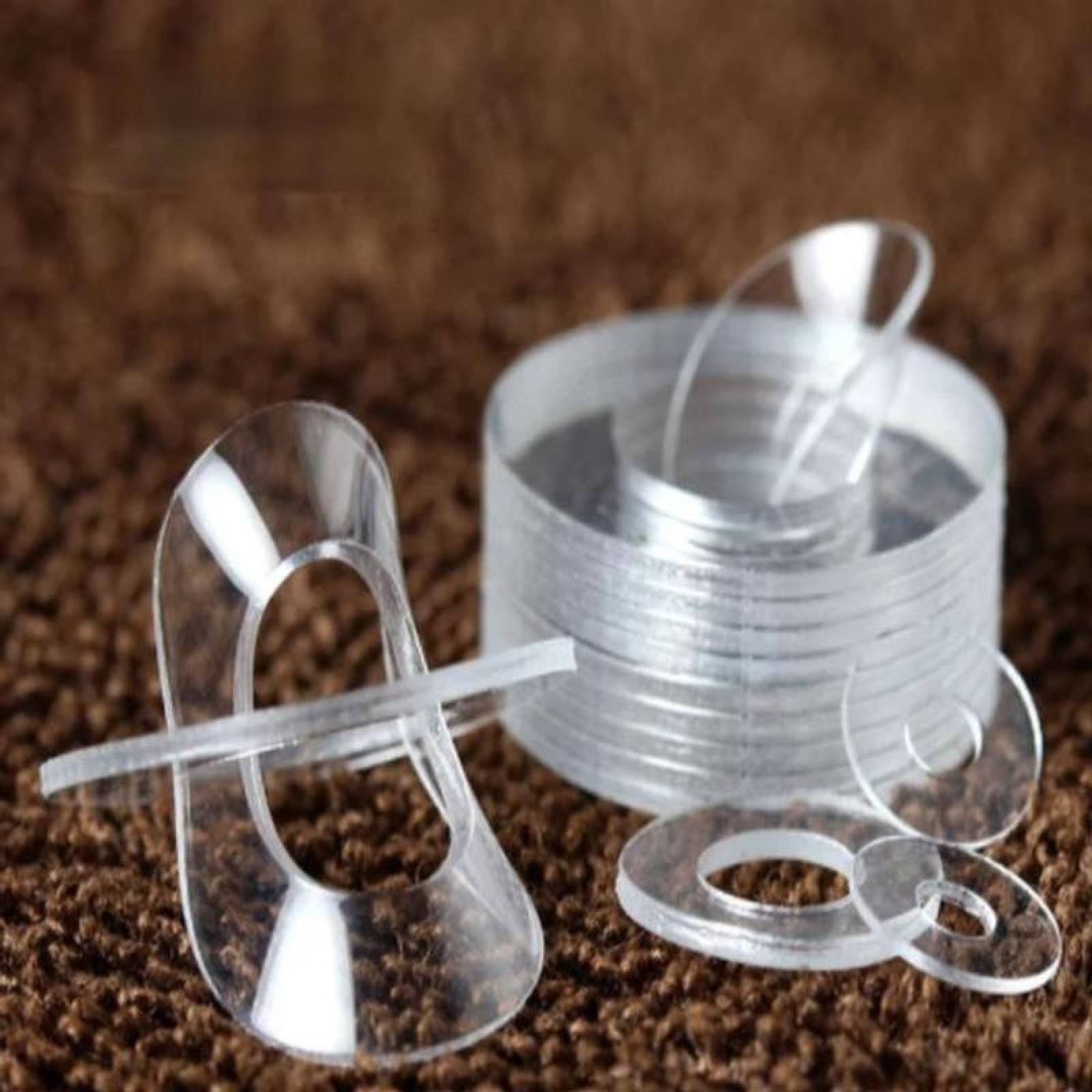 Arandelas Transparentes de PVC MXWSC-132 50 pzas M10 20x1mm Arandela Redonda Transparente PVC Flexible, WashersCirc