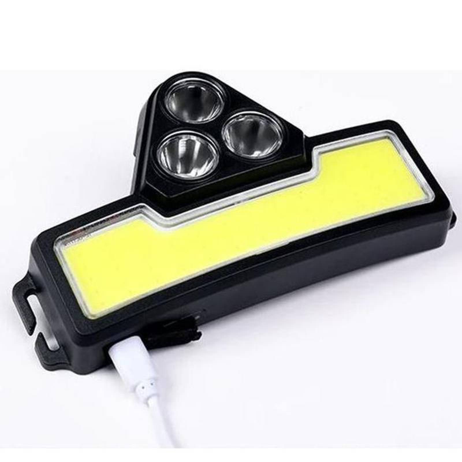 Linterna de Cabeza Recargable LED MXMLG-001-1 1 Pza 50m 1 LED Tipo Pantalla 3 LED Focalizados, 60 Grados de Apertura 800ml Recargable USB-C Batería Litio, MoonLight-B