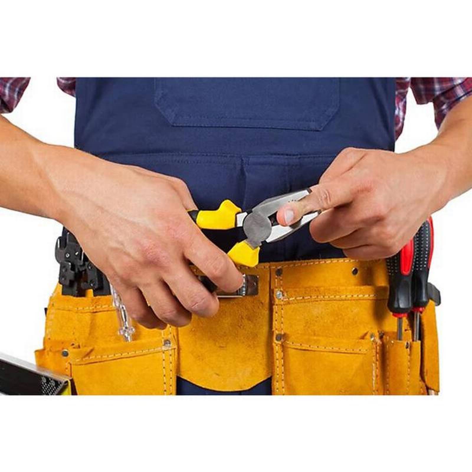 Estuche porta llaves MXONP-003-4 3 pzas 10 Bolsillos Cuero ApronPro