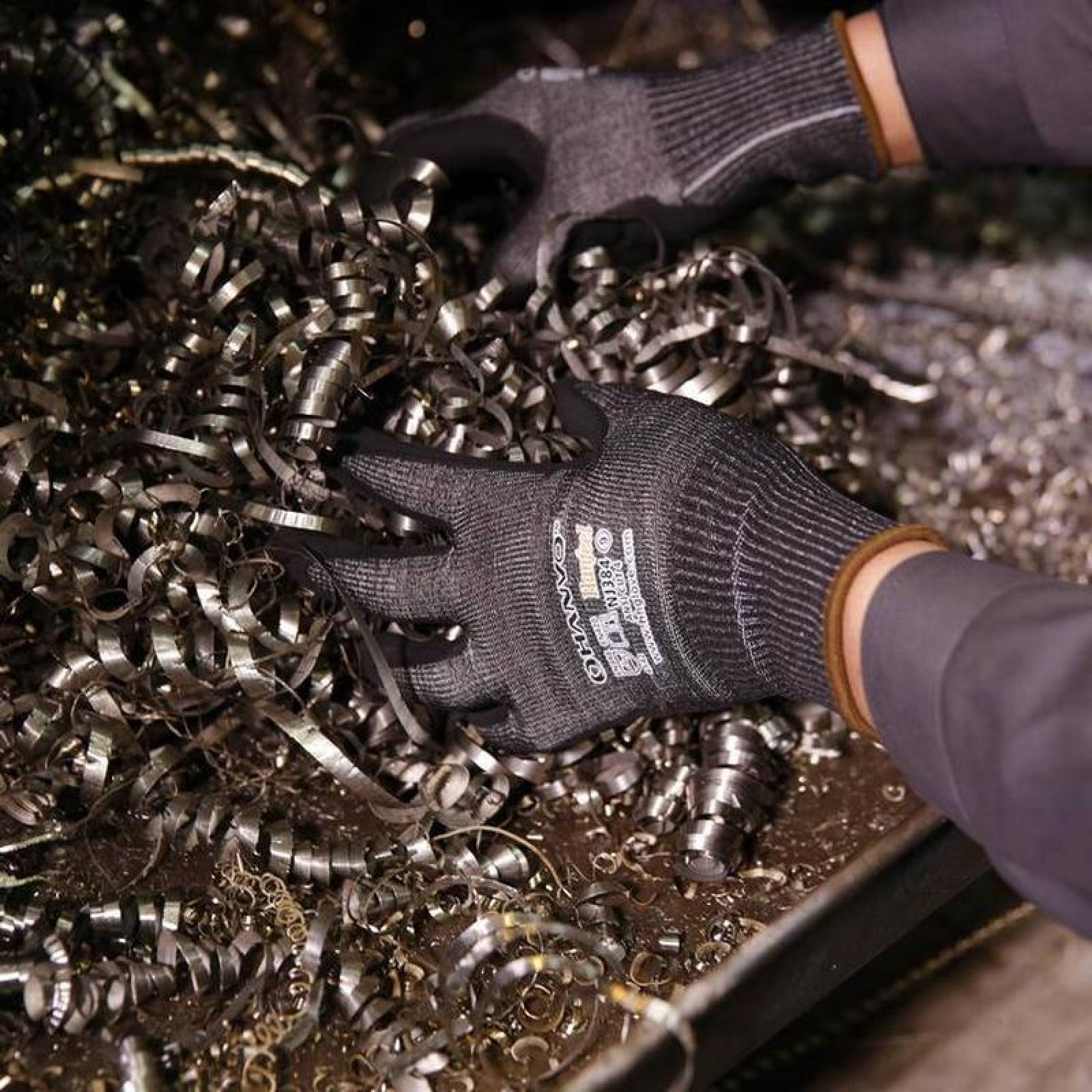 Guantes de Seguridad Suaves MXGBC-001-2 1 Par M Negro 235mm x 85 a 95mm NitriloHPPE CE EN388 Nivel 5, GlovesBlack